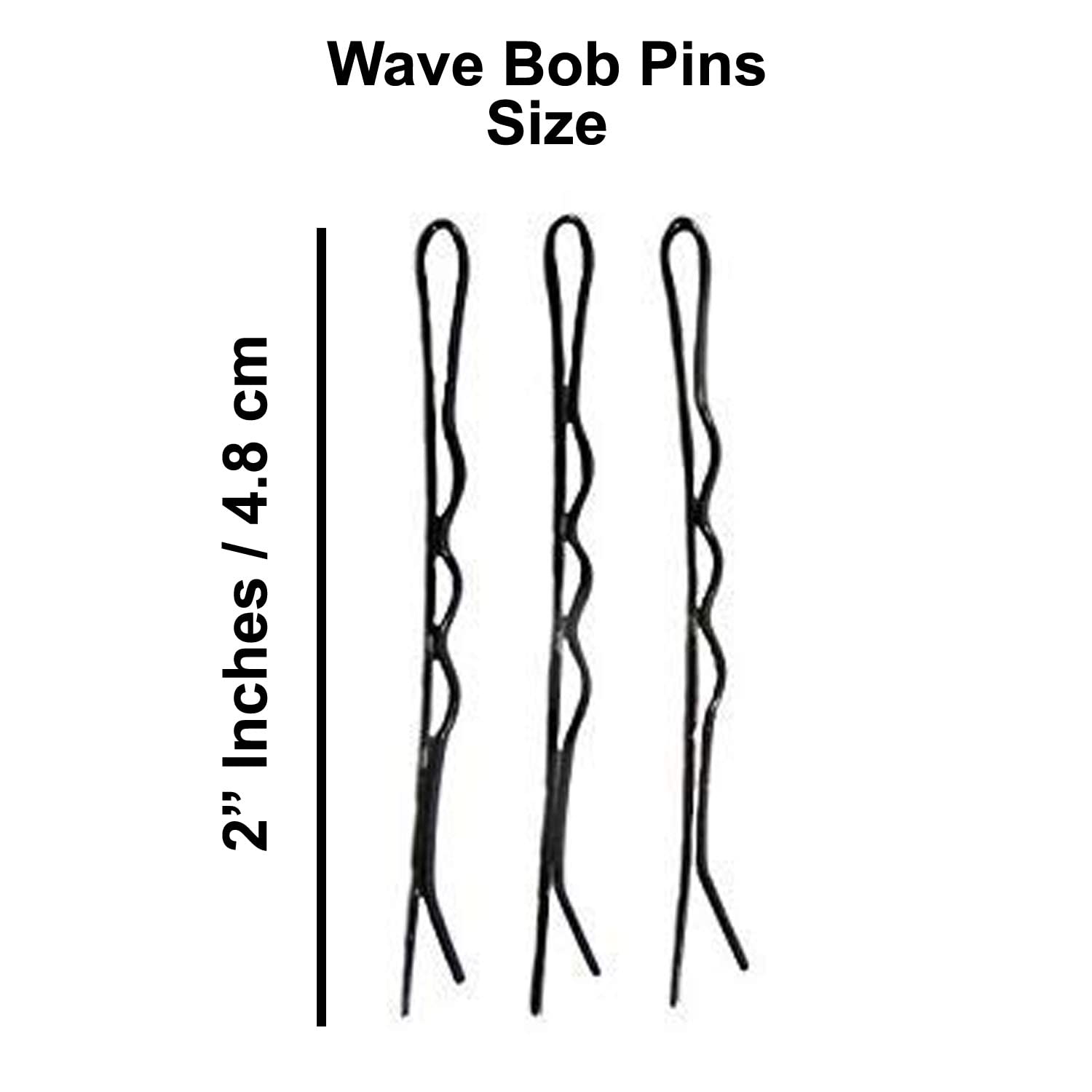 KIDZOO 100-Pack Metal Hair Clips - Bobby Pins, U Pins & Tic Tac Hair Styling Pins for Women & Girls - Professional Salon Hair Accessories Set in Black - Perfect for Updos, Braids, and Everyday Hairstyles