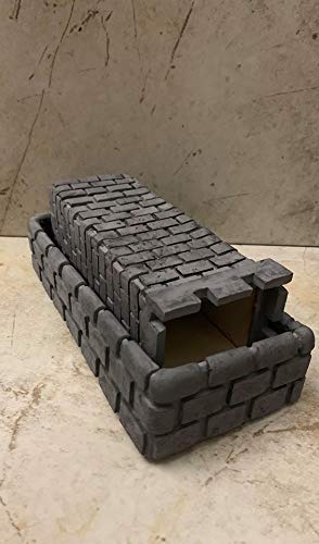 Premium Polymer Clay Dice Tower with Base Tray - Durable Tabletop Gaming Accessory for D&D, MTG, and Board Game Nights