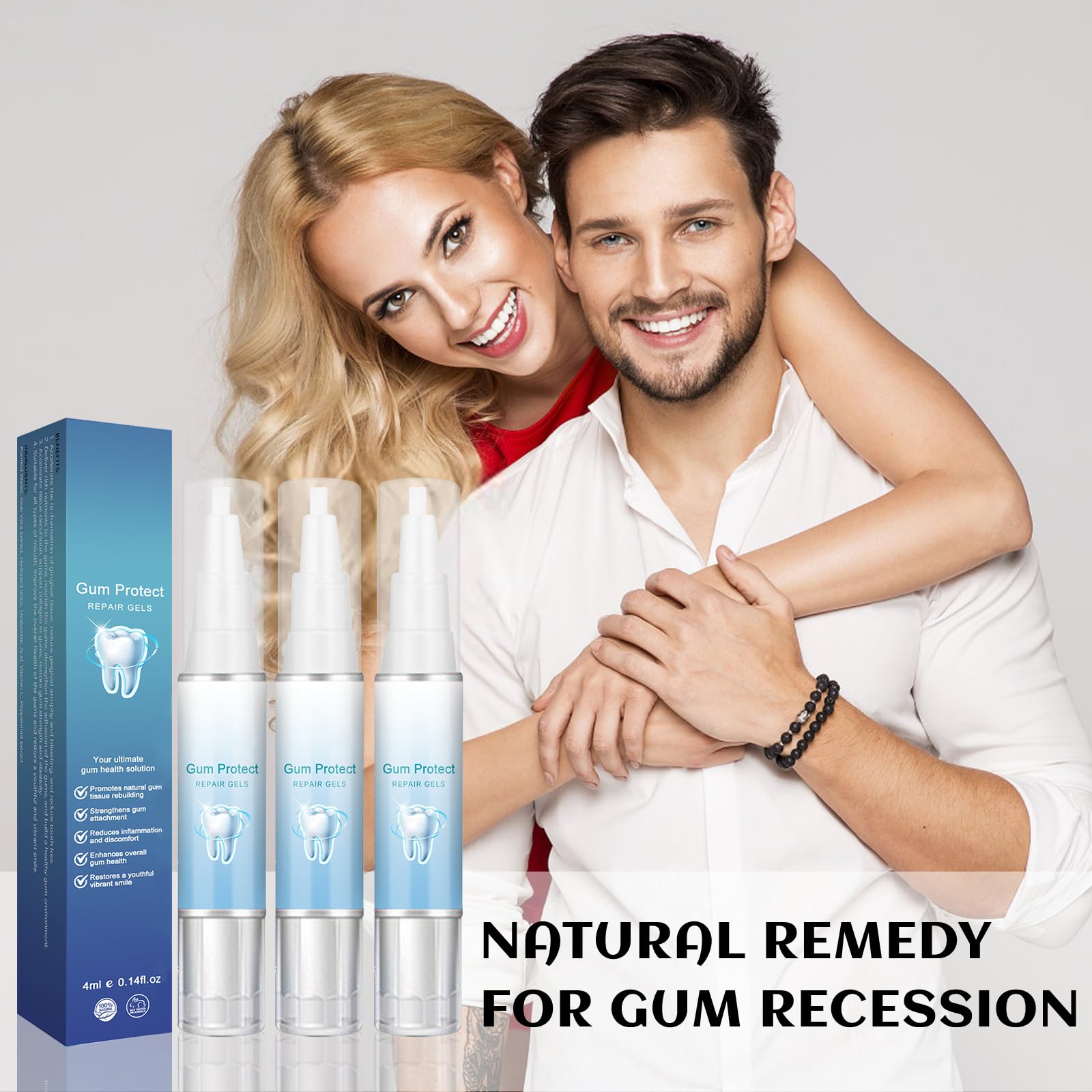3 Pack Teeth Repair Gel - Whitening Essence & Gum Therapy for Sensitive Teeth | Stain Remover & Gum Shield Treatment for Healthy Gums | Perfect for Daily Oral Care & Teeth Whitening at Home