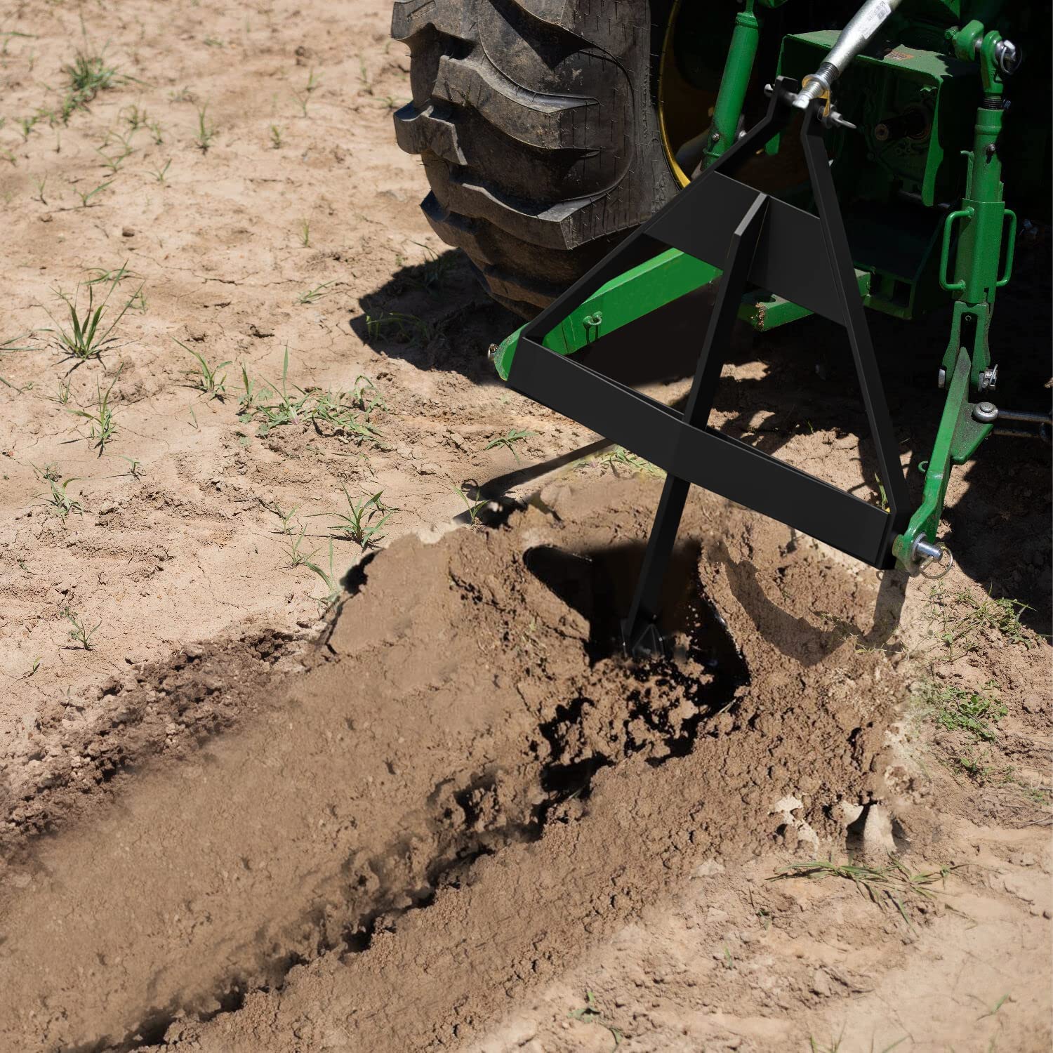 YITAMOTOR Cat 1 & Cat 0 Middle Buster - 3 Point Quick Hitch Tractor Attachment for Potato Harvesting & Furrow Plowing | Ideal for Farm Cultivation & Vegetable Gardening