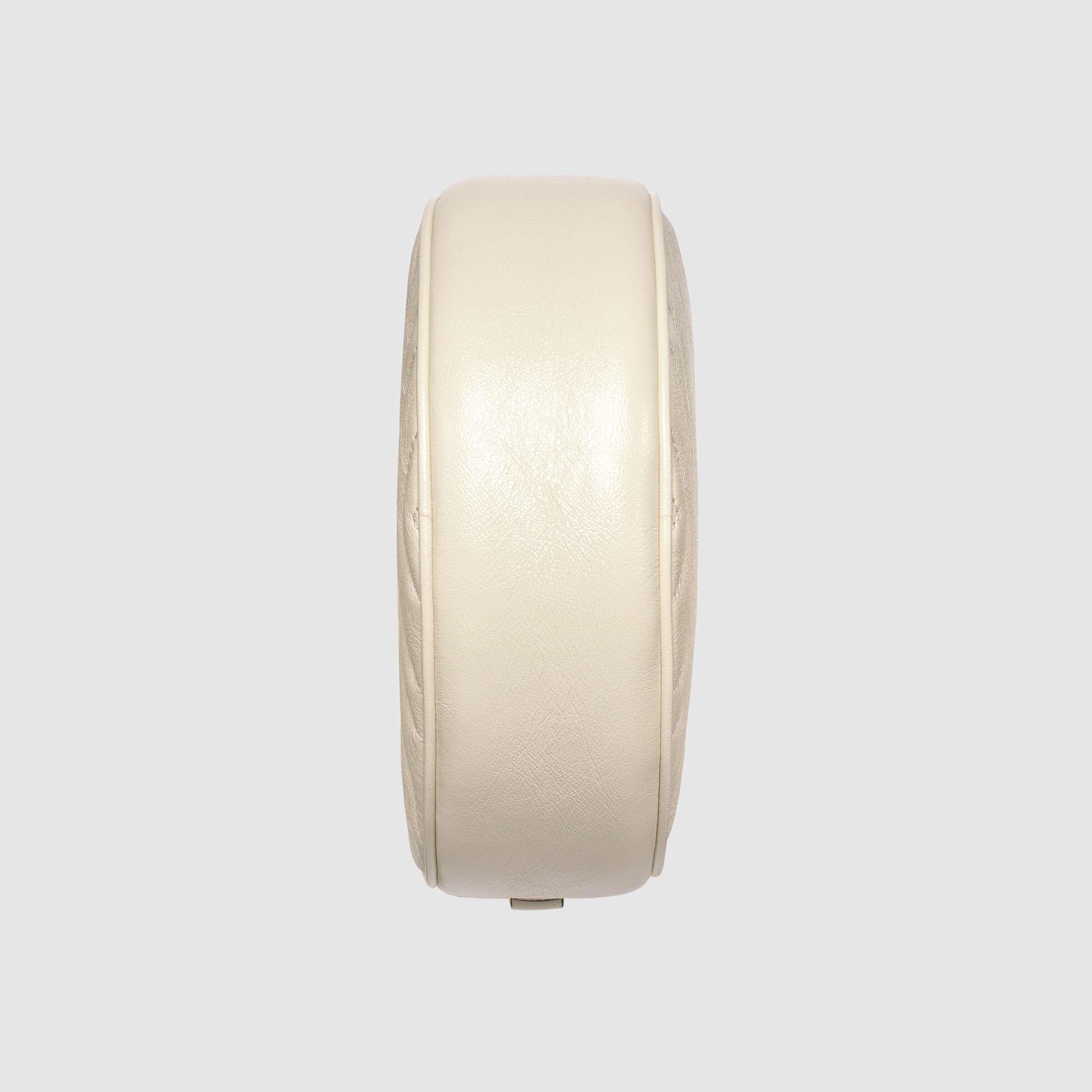Gucci GG Marmont Mini Round Shoulder Bag in White | Luxury Leather Crossbody Purse for Women | Perfect for Date Night & Evening Events