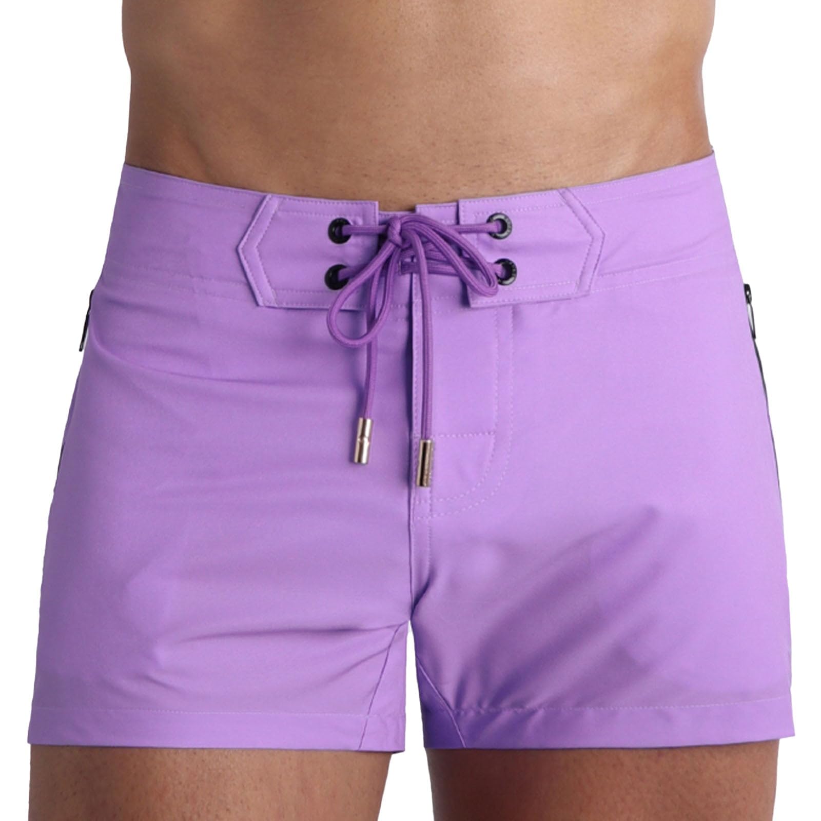 **Bang Men's Swim Trunks - Quick-Dry Stretch Flex Shorts with Adjustable Waist - Premium Beach & Pool Swimwear for Swimming, Surfing, and Vacation**