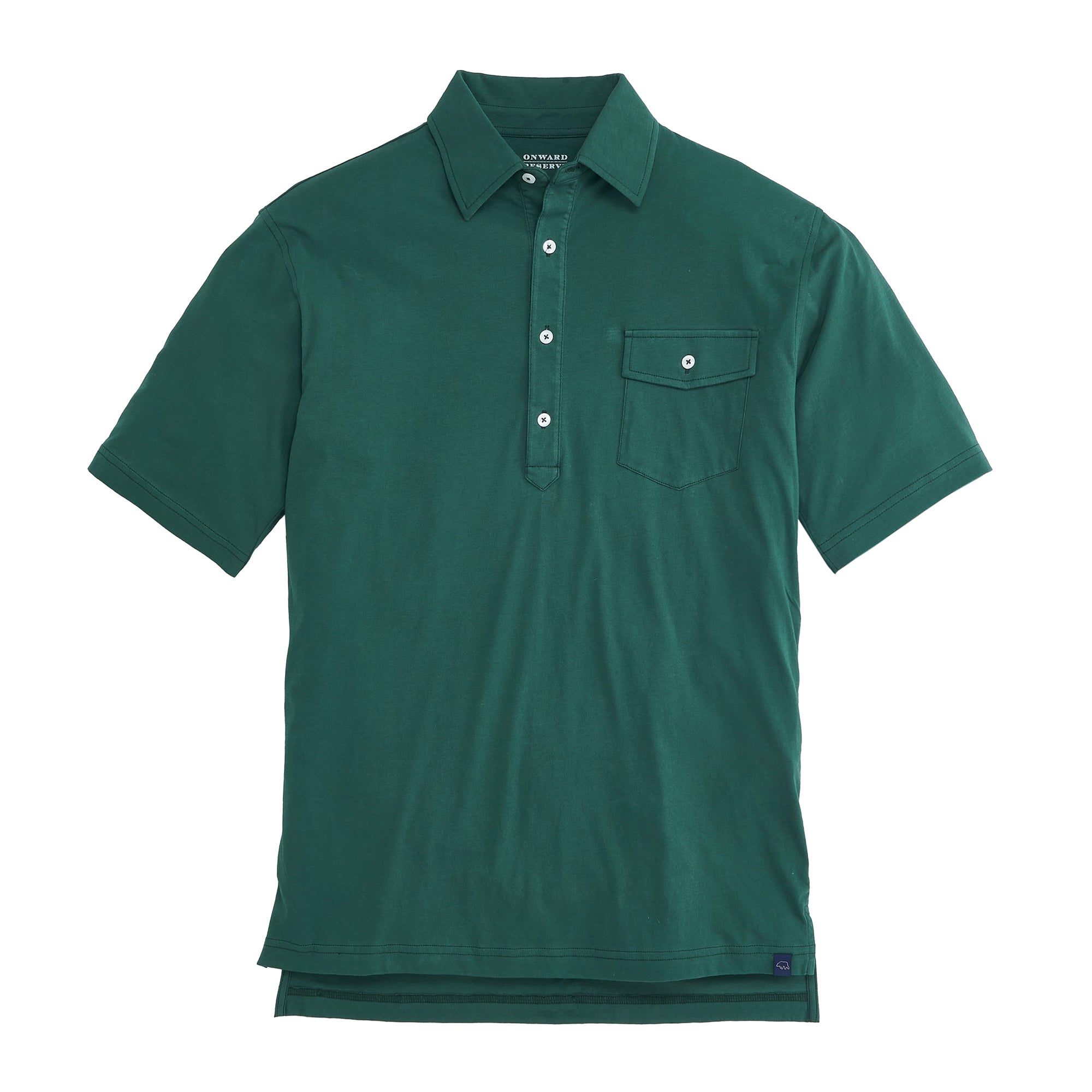 Classic Vintage Polo Shirt for Men - Retro Posy Green Cotton Casual Tee | Perfect for Casual Wear, Street Style & Everyday Outfits