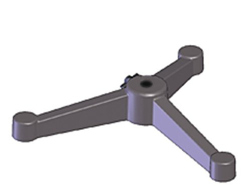 Talboys 916384 Cast Iron Black Enamel Lab Support Stand - 6