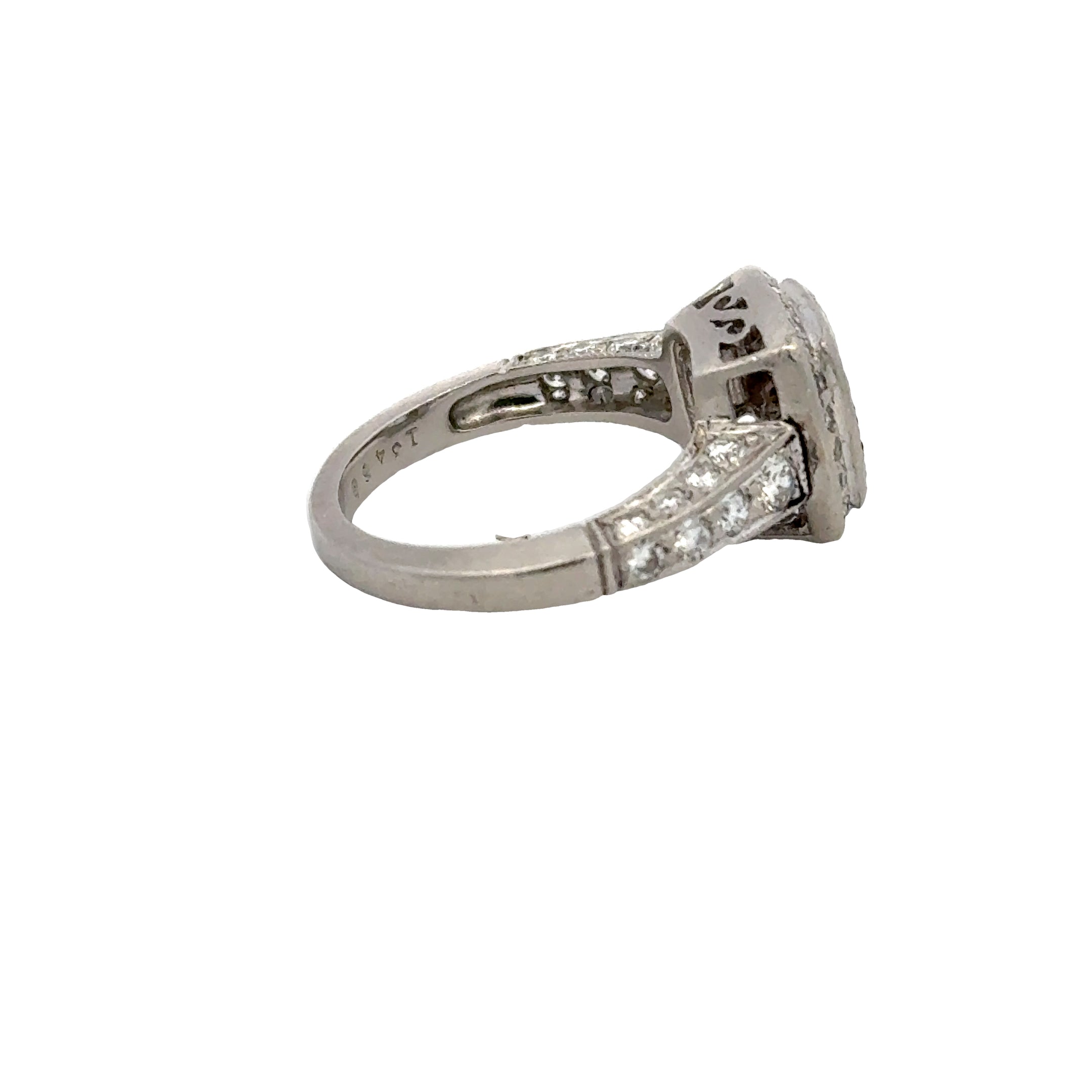 0.74 Carat Round Brilliant G-H SI1-VS1 Diamond Platinum Semi Mount Ring for Engagement, Wedding & Anniversary - Perfect Bridal Jewelry Gift