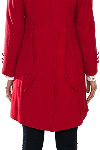 O'Shaughnessey Women's O'Connor Spectator Coat - Classic Wool Blend Winter Coat for Women, Elegant Dressy Outerwear for Office, Parties & Formal Events