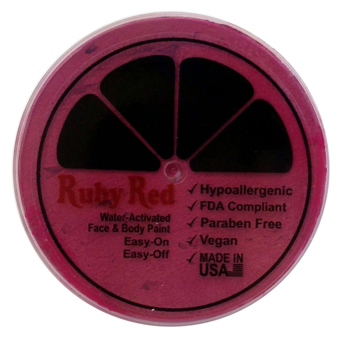Ruby Red Professional Face Paint - 75ML Fuchsia Color for Halloween, Cosplay & Theater Makeup | Water-Based, Non-Toxic & Vibrant
