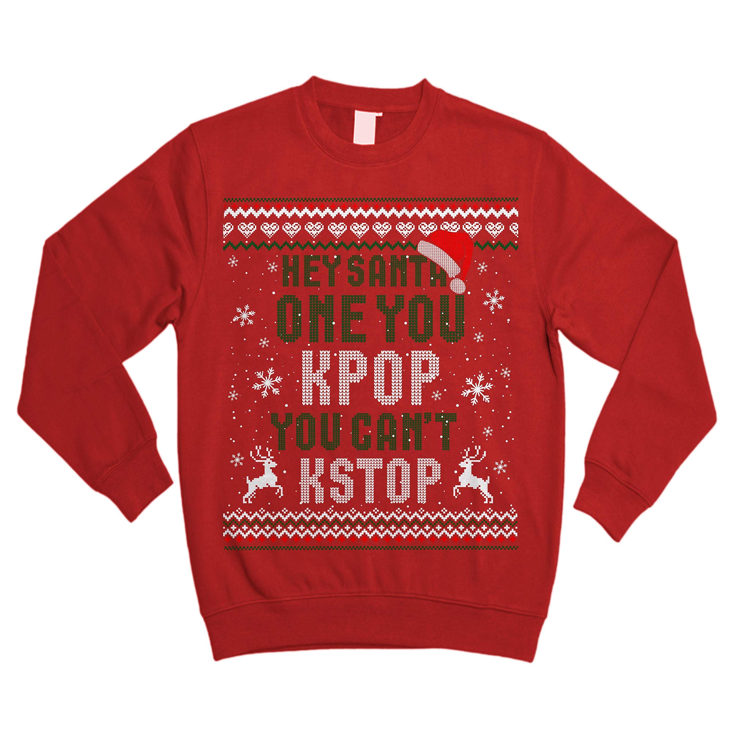 Ugly Christmas Sweater for K-Pop Fans | Funny Holiday Sweatshirt Gift for Concerts & Festivals