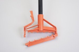 Premium Fiberglass Handle Wet Mop Holder - Heavy Duty Commercial Grade (12-Pack) - Ideal for Janitorial Services, Schools & Hospital Cleaning Supplies