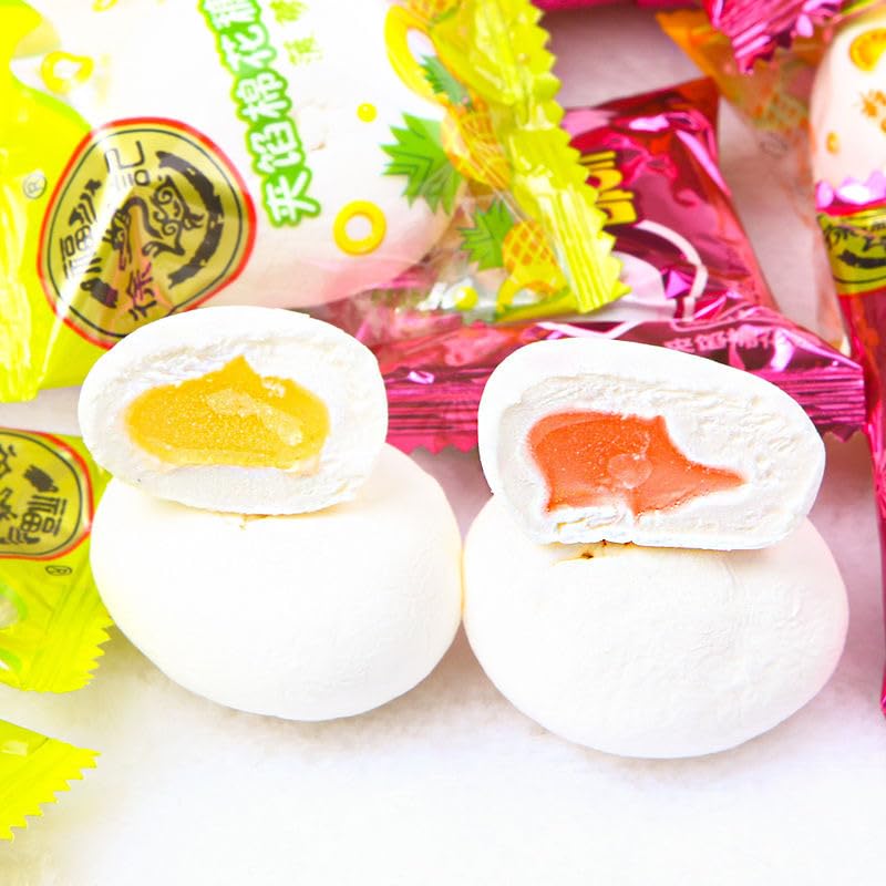 Joy Candy Fruity Marshmallows 240g (8.46oz) - Soft & Fluffy Fruit-Flavored Marshmallows for Baking, Hot Cocoa, Camping & Desserts