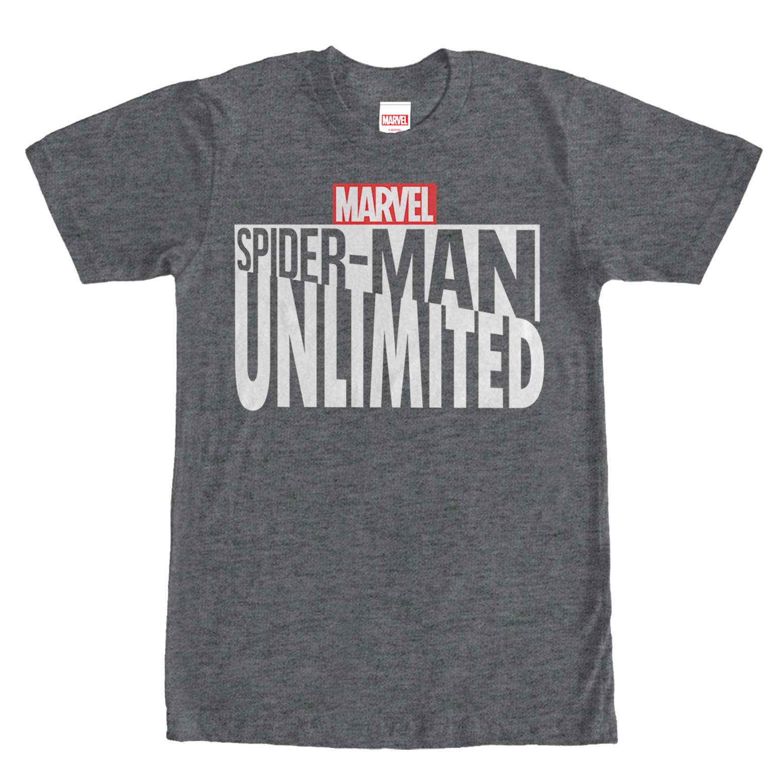 Marvel Spider-Man Unlimited Logo Graphic T-Shirt for Men - Cool Superhero Tee for Casual Wear, Cosplay & Gifting