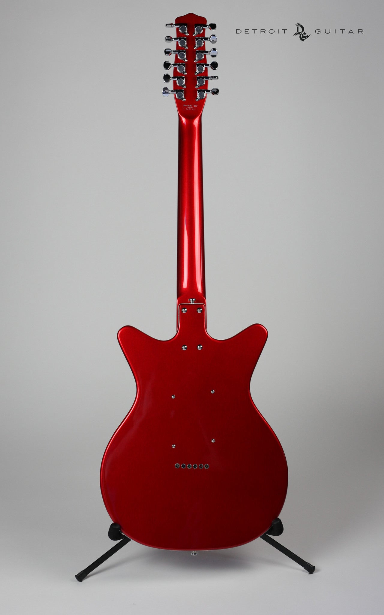 Vintage Danelectro '59 12-String Electric Guitar in Red Metallic Finish - Perfect for Rock, Blues & Retro Music Performances