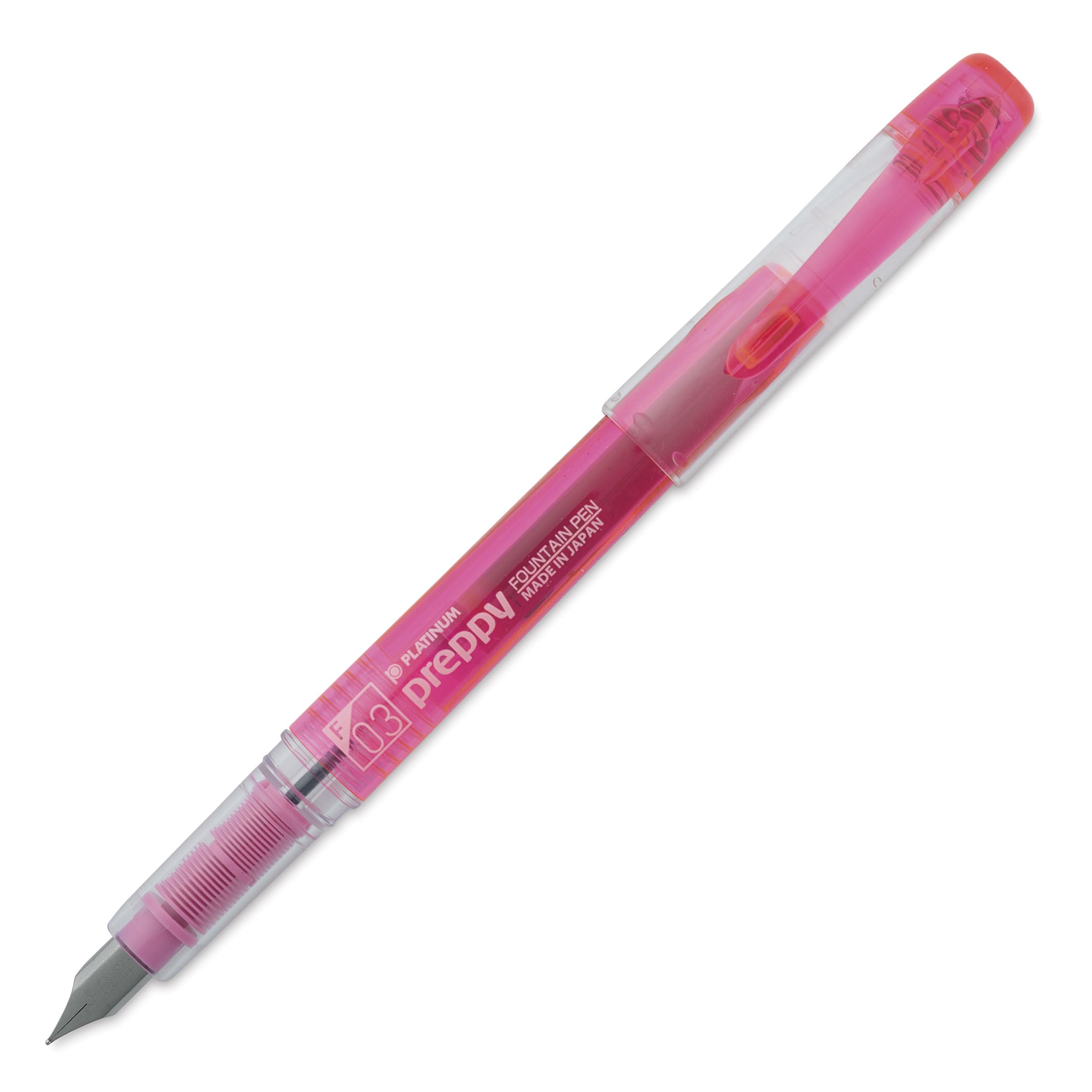 Premium Platinum Preppy Fountain Pen with Fine Nib - Elegant Pink Ink Pen (1716212.0) for Calligraphy, Journaling & Professional Writing
