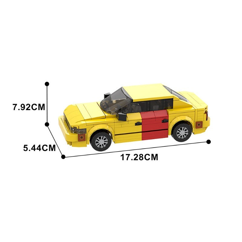 200PCS+ MOC Building Blocks - Saul Goodman's Yellow Car from Breaking Bad | Compatible with LEGO | Collectible Model Kit for Adults & Teens | Perfect for Display, Gifts & Breaking Bad Fans