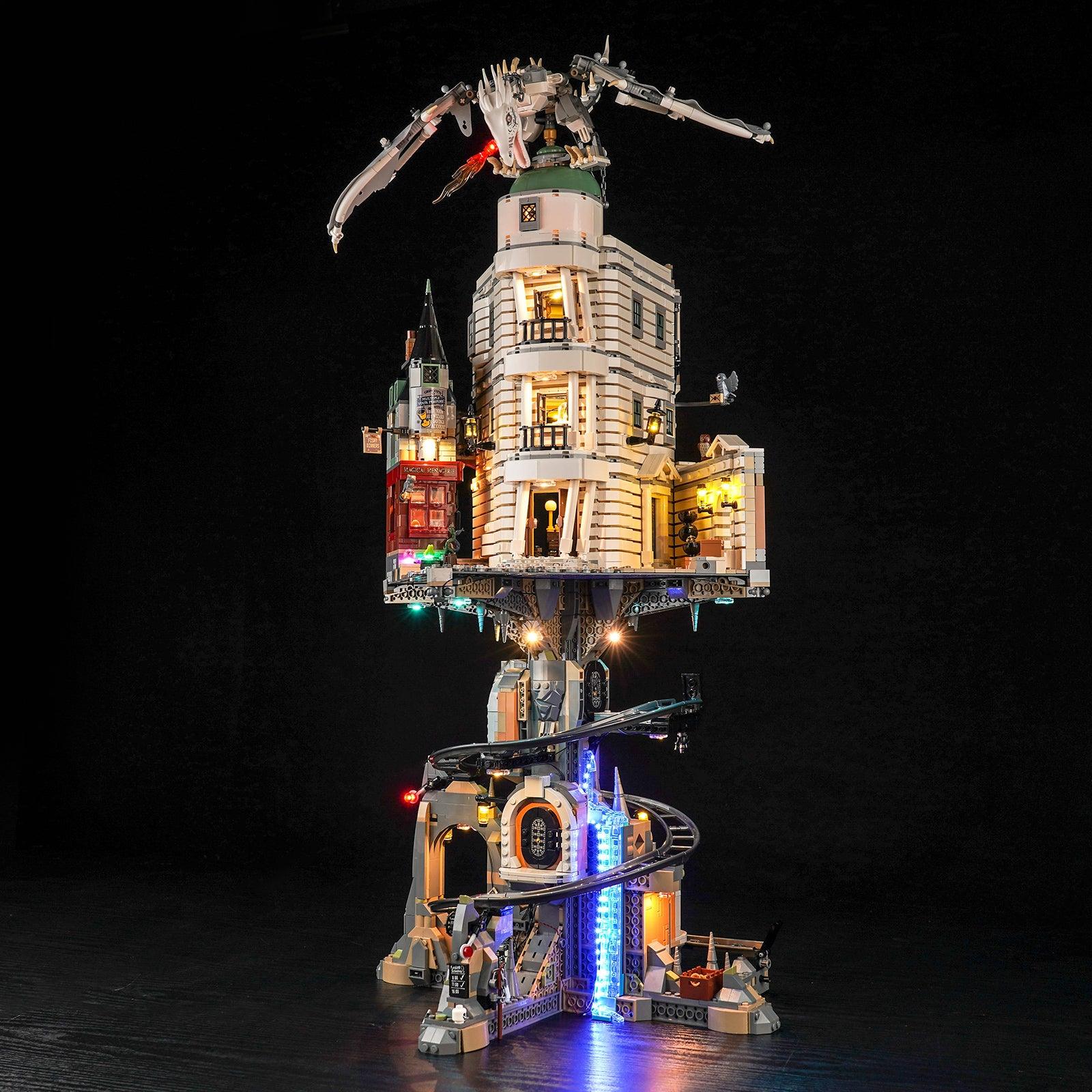 Harry Potter LEGO Gringotts Wizarding Bank Collector's Edition 76417 Building Kit with LED Lights - Complete Lighting Set for Display & Nighttime Play - Perfect for Harry Potter Fans & LEGO Collectors