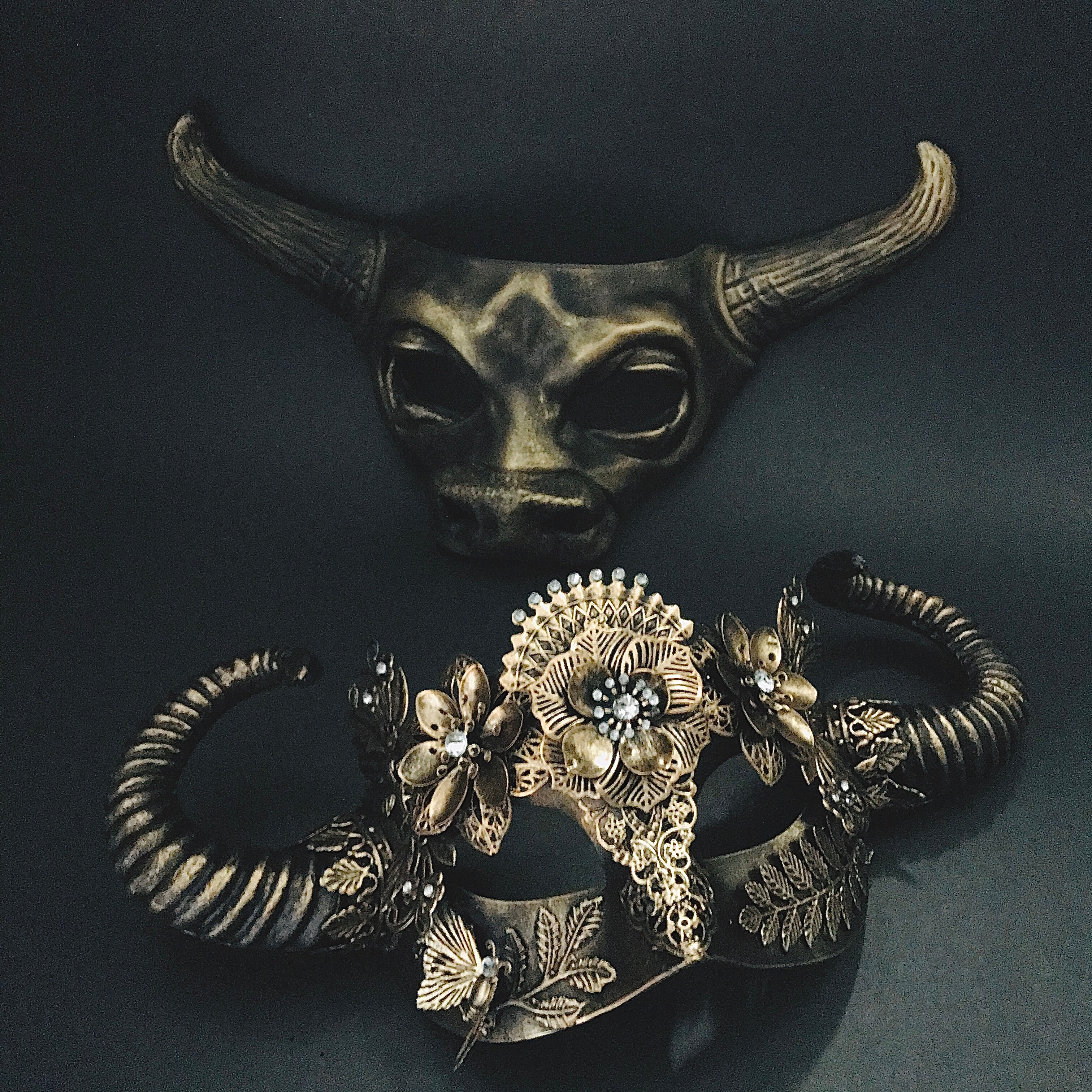 Minotaur and Nymph Gold Necklace - Mythical Greek Jewelry for Women - Perfect for Parties, Weddings & Special Occasions