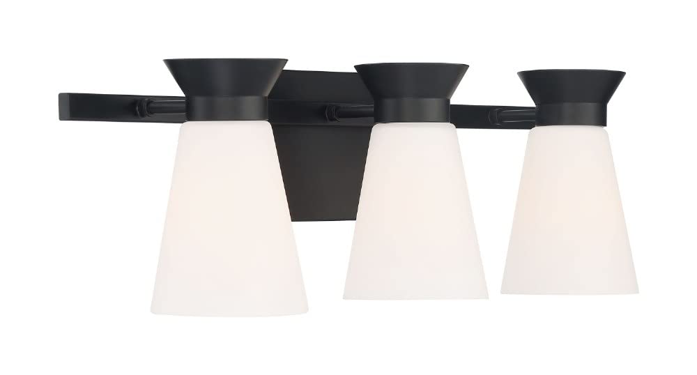 Nuvo Caleta 3-Light Bathroom Vanity Set - Modern LED Bath Vanity Light Fixture for Bathroom Makeover, Perfect for Home Renovation & Spa-Like Ambiance