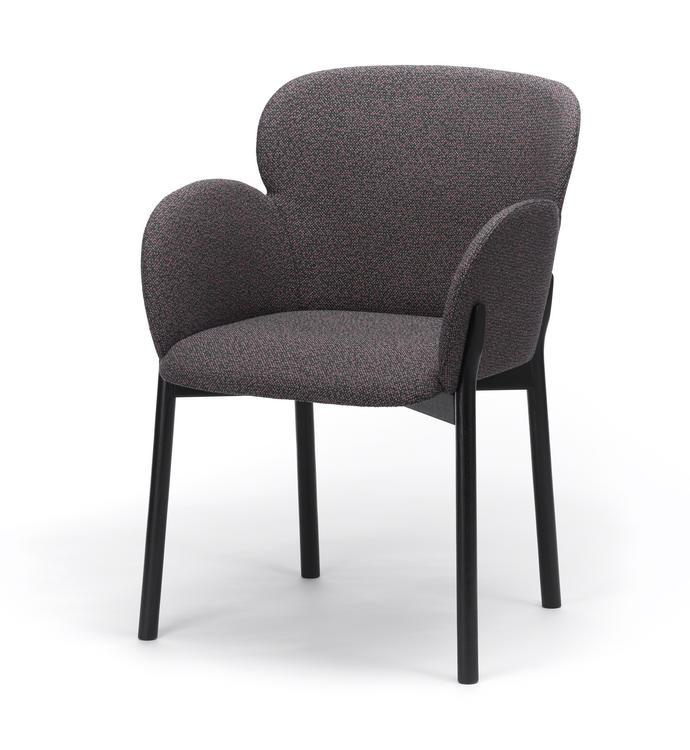 Ton Ginger Armchair - Mid-Century Modern Lounge Chair for Living Room, Office & Reading Nook | Comfortable Upholstered Accent Chair with Wooden Legs