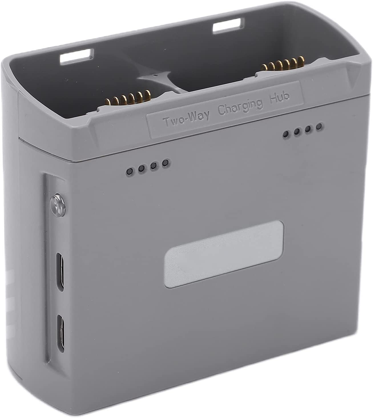 YUNIQUE Spain Dual USB Charger Hub for DJI Mini 2 / Mini SE Drone Batteries - Fast Bidirectional Charging Accessories (Gray) - Perfect for Travel & Outdoor Aerial Photography
