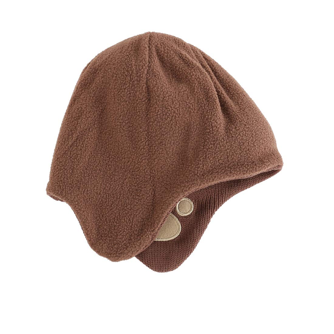 LLmoway Baby Winter Hat with Fleece Lining & Ear Flaps - Warm Knit Beanie for Infants & Toddlers - Perfect for Cold Weather, Snow Play & Outdoor Activities