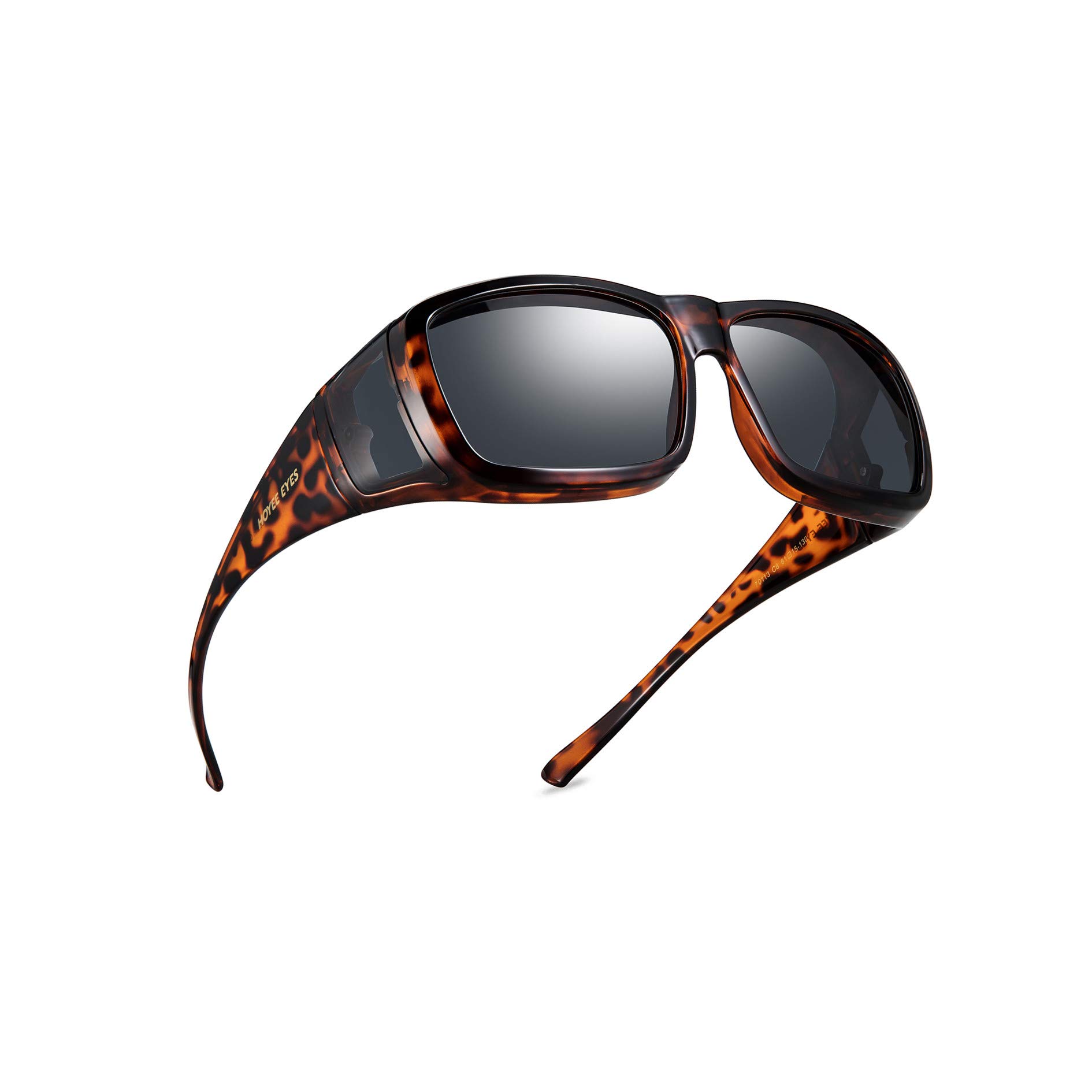 Polarized Driving Glasses for Men & Women - UV Protection Wraparound Sunglasses for Day & Night Vision - Fit Over Prescription Eyewear | Perfect for Driving, Cycling, and Outdoor Sports