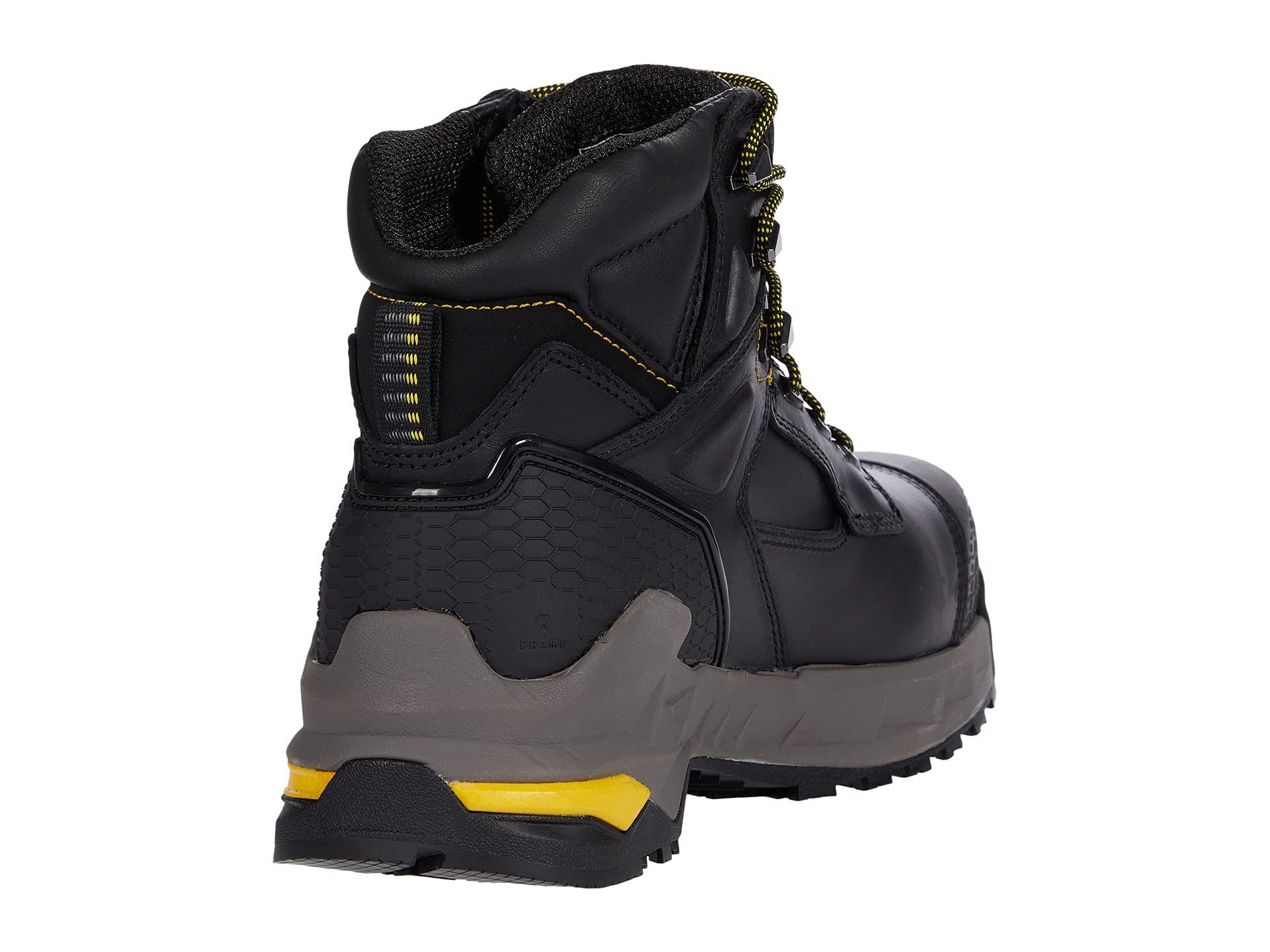 Slip Resistant Waterproof Composite Toe Work Boots for Men & Women - Non-Slip Safety Shoes for Construction, Warehouse & Outdoor Work - Black Redrock by Shoes for Crews