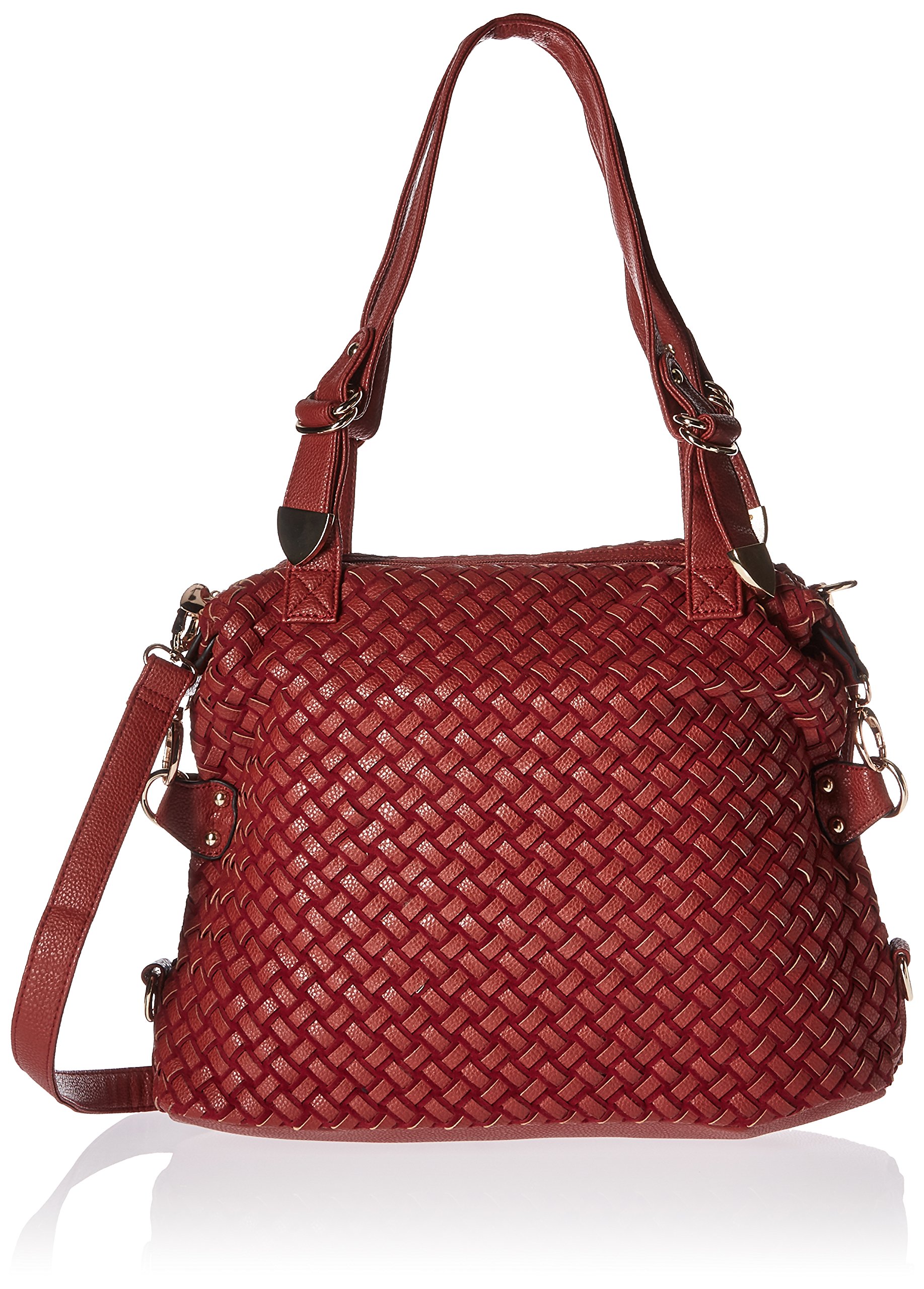 Koehler 10016967 17 Inch Jetset Red Statement Shoulder Bag for Women - Fashionable Crossbody Purse for Work, Travel & Evening Out