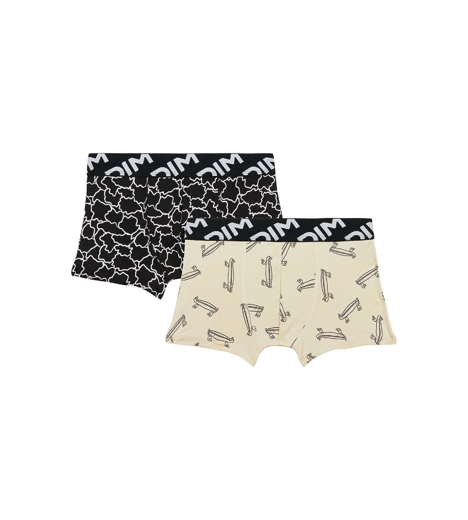 2 Pack Recycled Microfiber Boys Boxer Briefs with Skate Print - Soft & Breathable for Active Kids, Sports & Everyday Wear