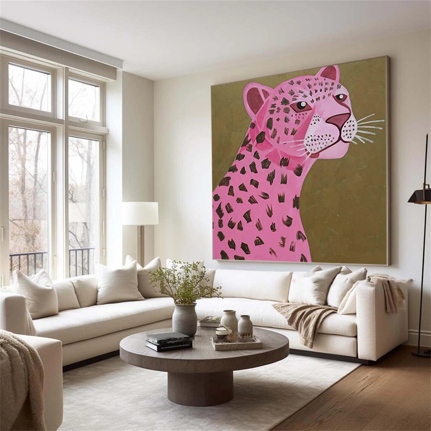 Animal Art Painting #AP113 - Handmade Canvas Wall Decor for Living Room, Bedroom & Office - Perfect Gift for Pet Lovers & Home Decor