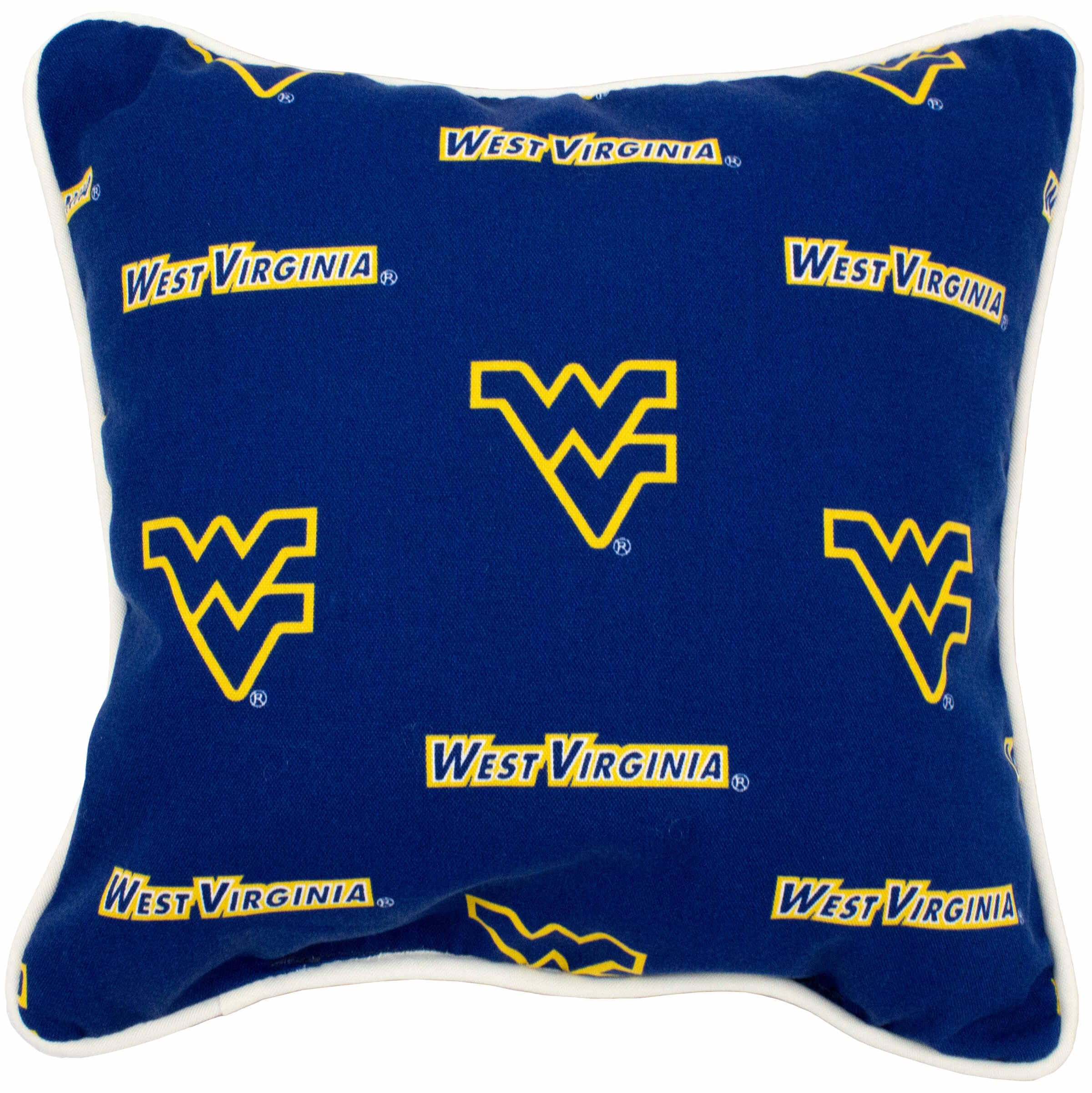 West Virginia Mountaineers College Covers 16x16 Inch Outdoor Decorative Throw Pillow - Perfect for Dorm Rooms, Game Day Decor, and Porch Seating