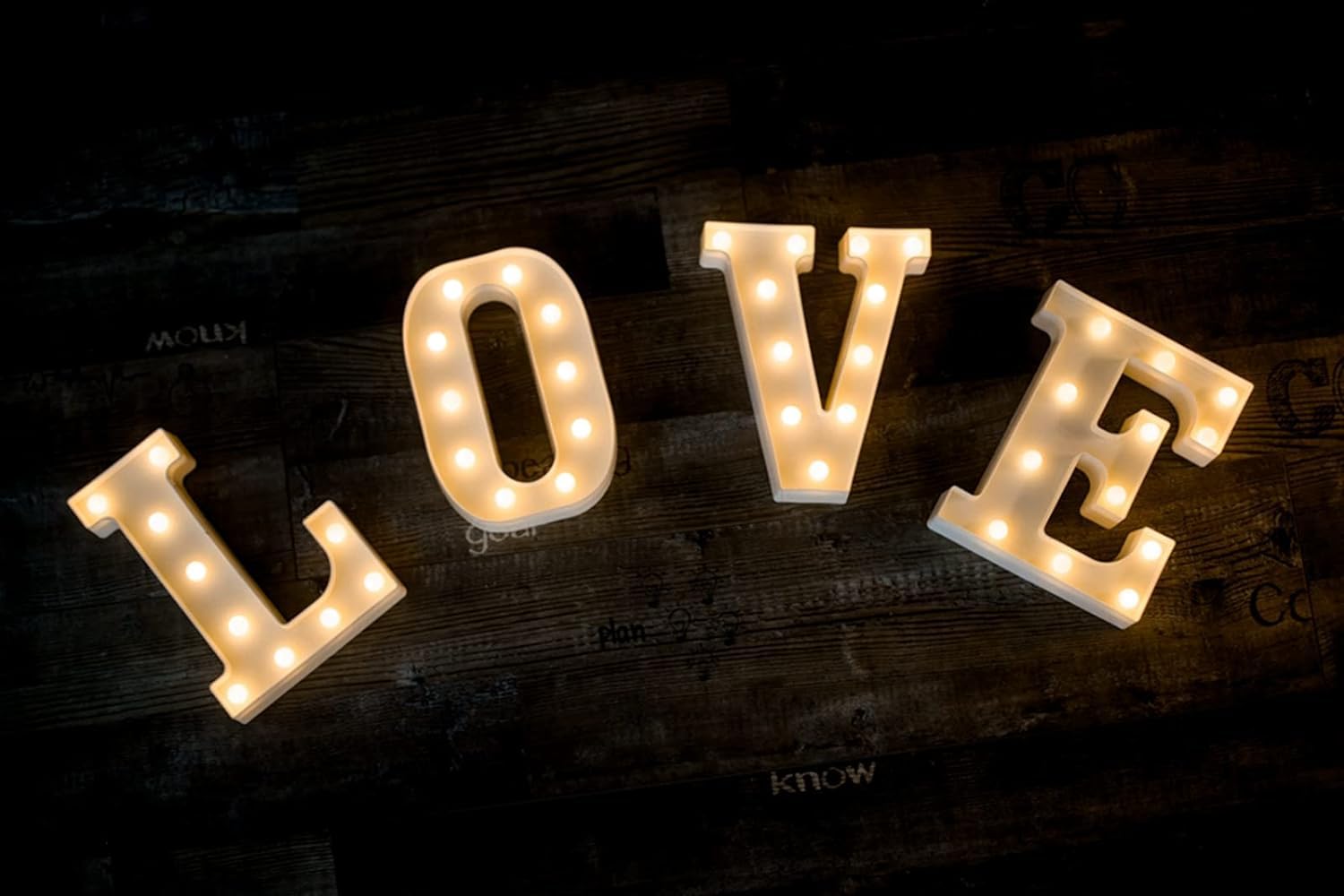 Foaky LED Marquee Light Up Letters & Numbers - Customizable Light Up Signs for Birthday Parties, Weddings, Events & Home Decor (Letter E3)