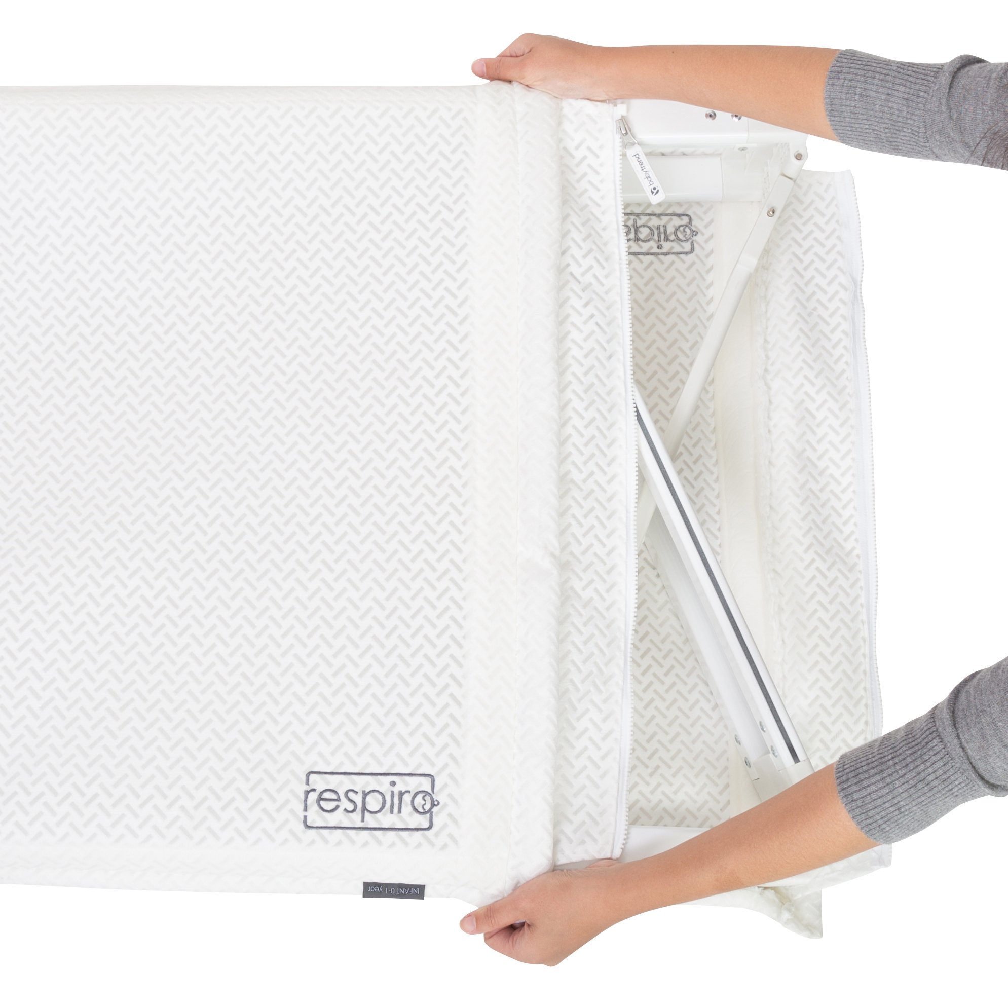 Baby Trend Respiro Crib Mattress - Breathable, Waterproof & Hypoallergenic Infant Bed Mattress for Safe Baby Sleep | Nursery, Daycare & Travel Use