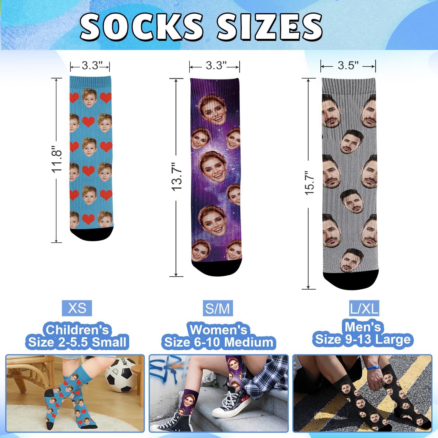 **Dreamdecor 2025 Graduation Gifts for Him & Her - Custom Face Photo Socks for Men & Women - Funny Personalized Nurse & Class of Socks - Perfect for Graduation Parties, Gag Gifts & Unique Keepsakes**