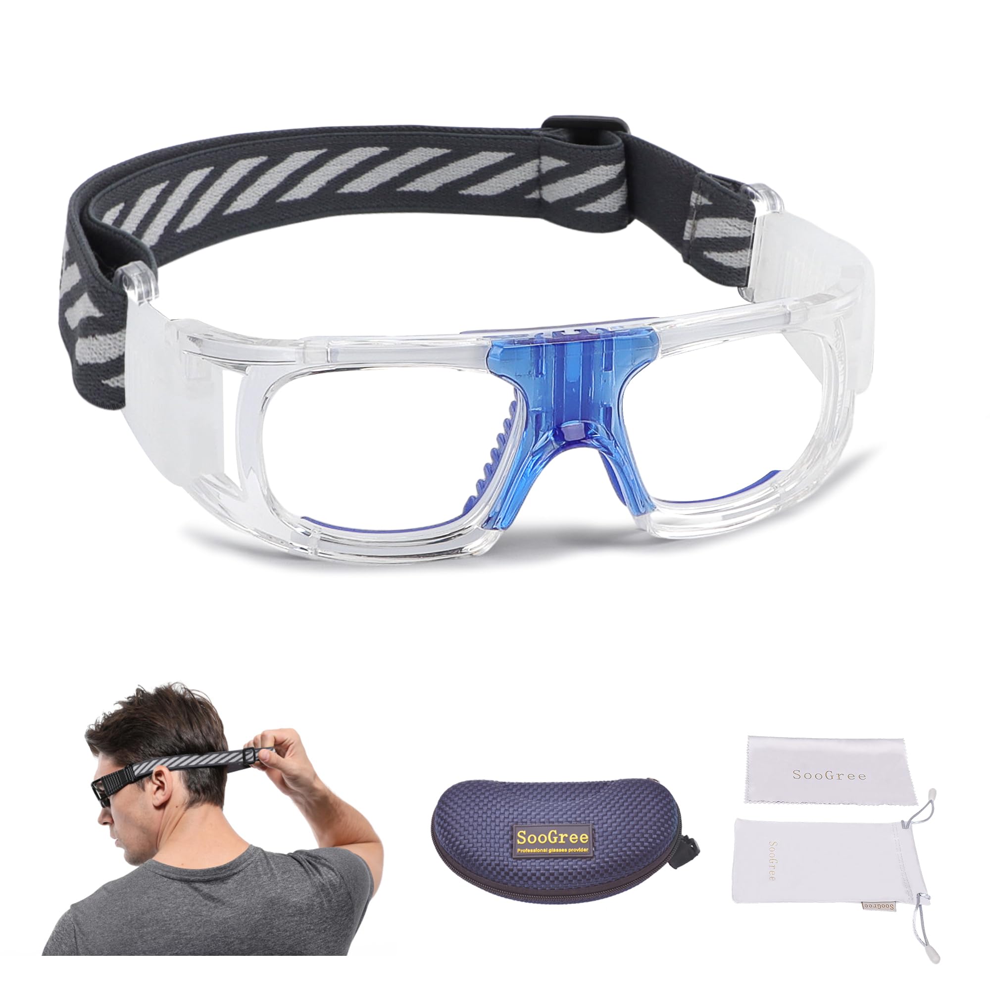 Anti-Fog Sports Goggles for Men - Protective Basketball Eyewear with Clear Vision - Perfect for Basketball, Cycling, Running & Outdoor Activities