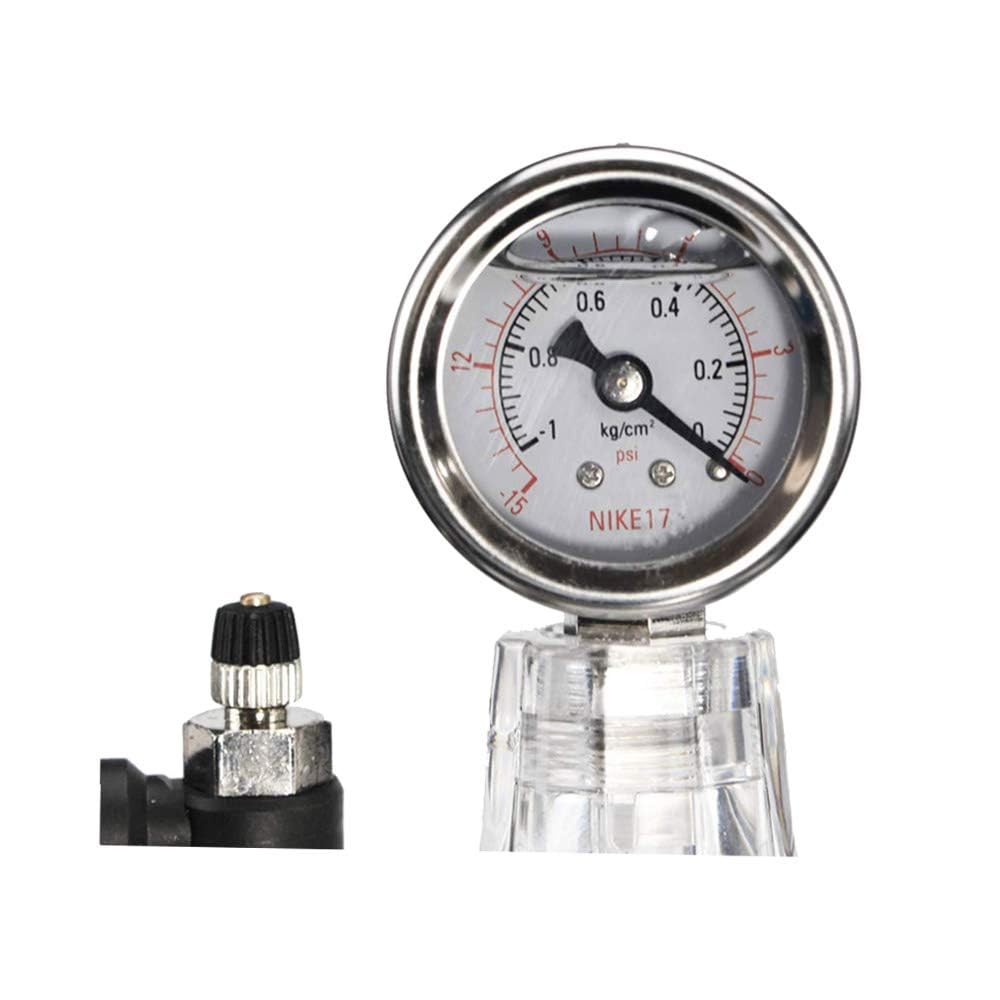 250MM Polycarbonate Plastic Vacuum Dryer for Laboratory Use - High-Quality Dessicator Dryer with Double Valve & Pressure Gauge (250MM Inner Diameter) - Ideal for Chemical Storage, Moisture-Sensitive Materials & Vacuum Drying Applications