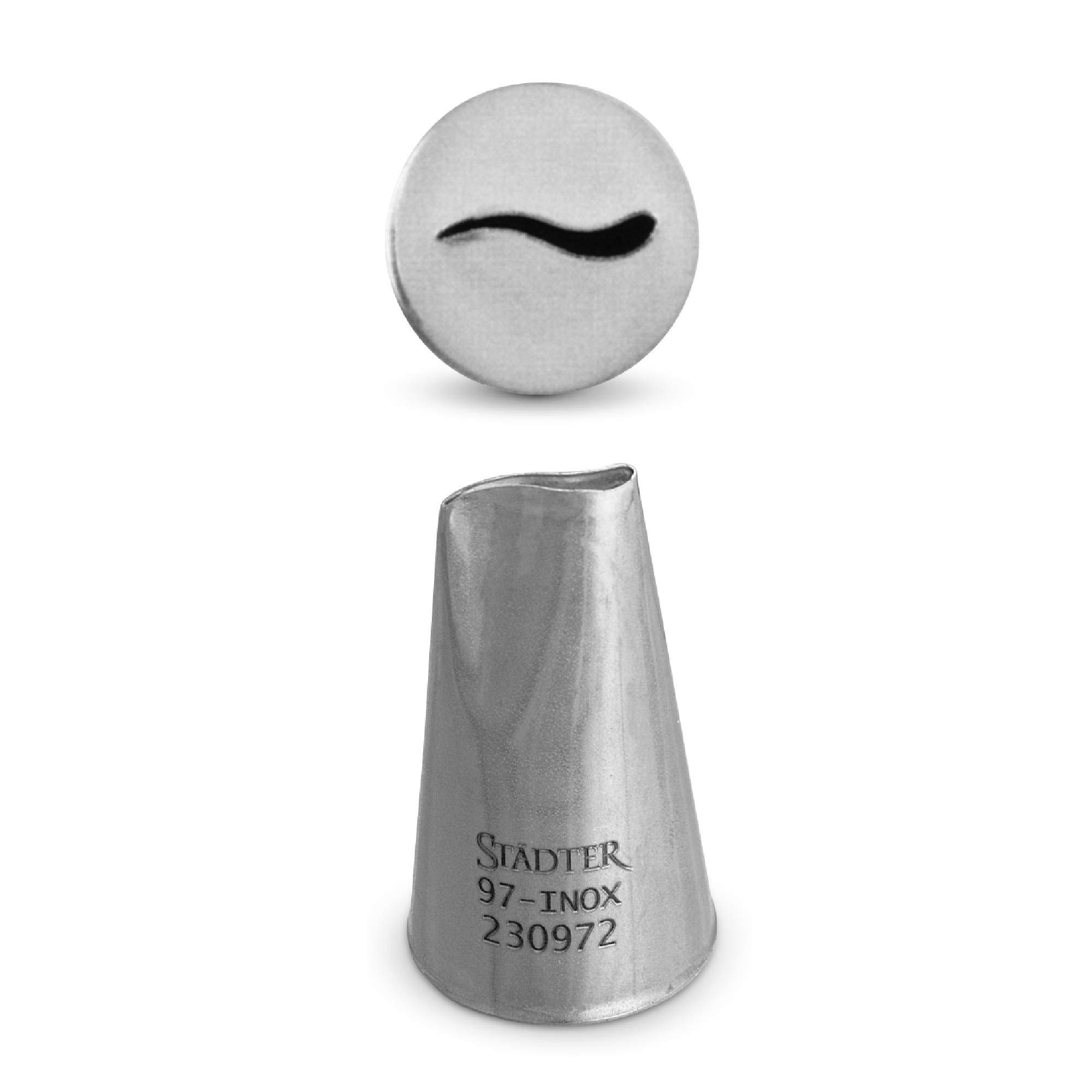 Silver No.97 Curved Rose Petal Tip 10mm - Perfect for Nail Art, DIY Crafts & Professional Salon Use