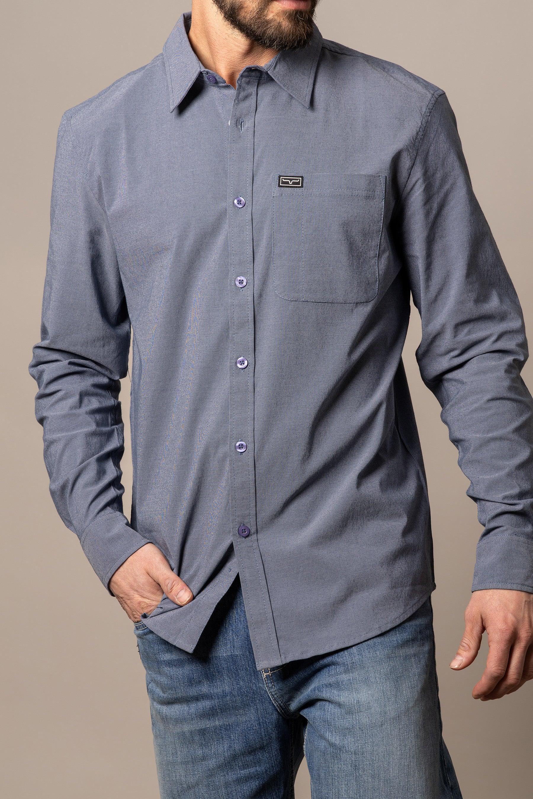 Premium Linville Long Sleeve Dress Shirt for Men - Classic Business Formal Shirt - Office, Interview & Special Occasion Wear
