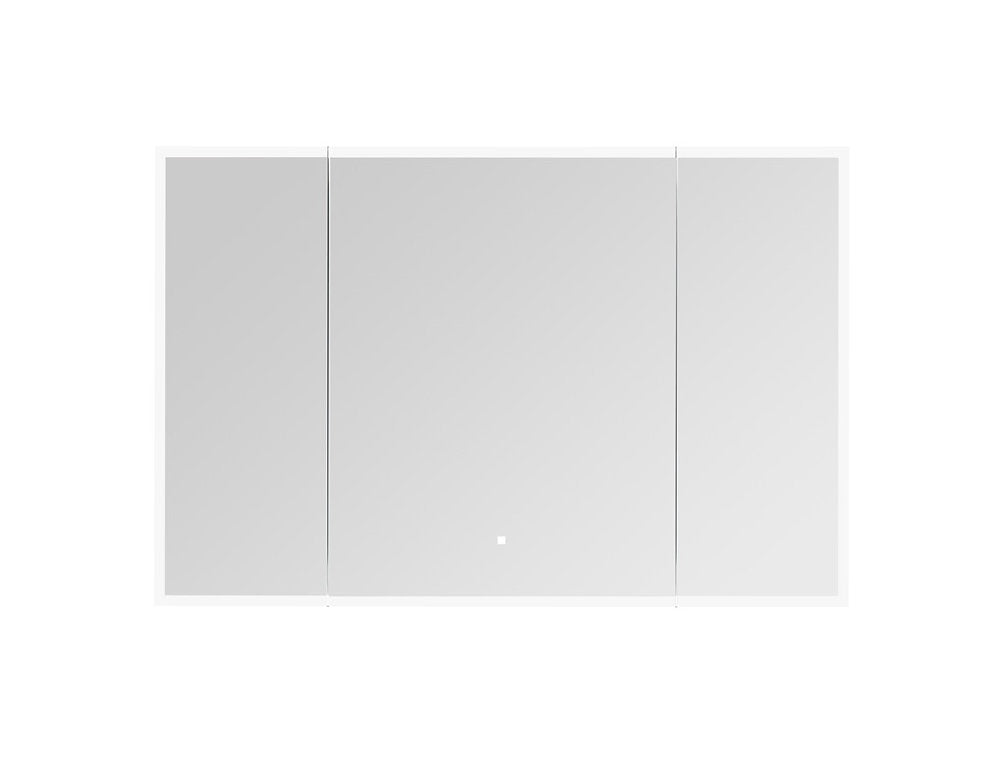 Aquadom Edge Royale 40x32 Inch LED Lighted Triple Door Bathroom Medicine Cabinet - Perfect for Modern Homes, Spas & Luxury Vanities