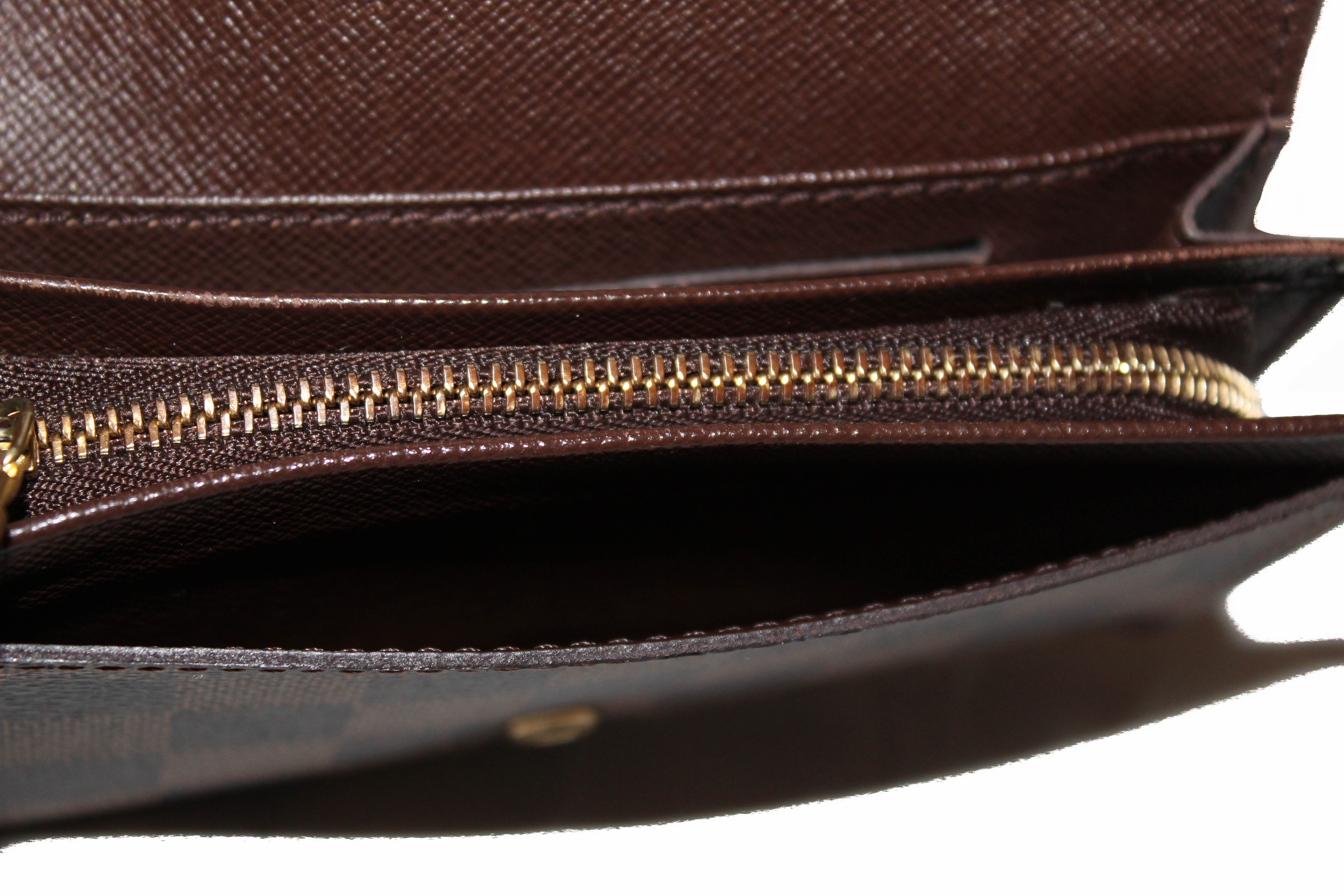 Authentic Louis Vuitton Damier Ebene Tressor Wallet for Men - Genuine Leather Bifold Wallet with RFID Protection - Perfect for Business, Travel & Everyday Use