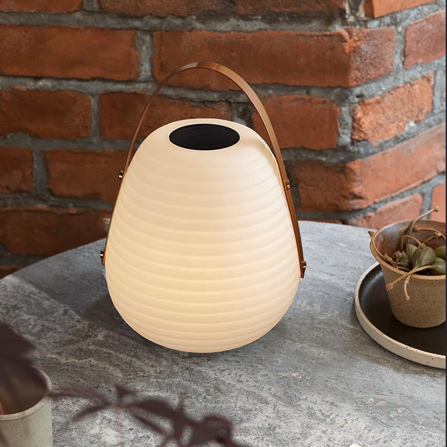Solar Powered Beehive Lantern - Waterproof Outdoor Hanging Light for Garden, Patio, Yard - Romantic Ambiance Lighting for Parties, Weddings & Camping