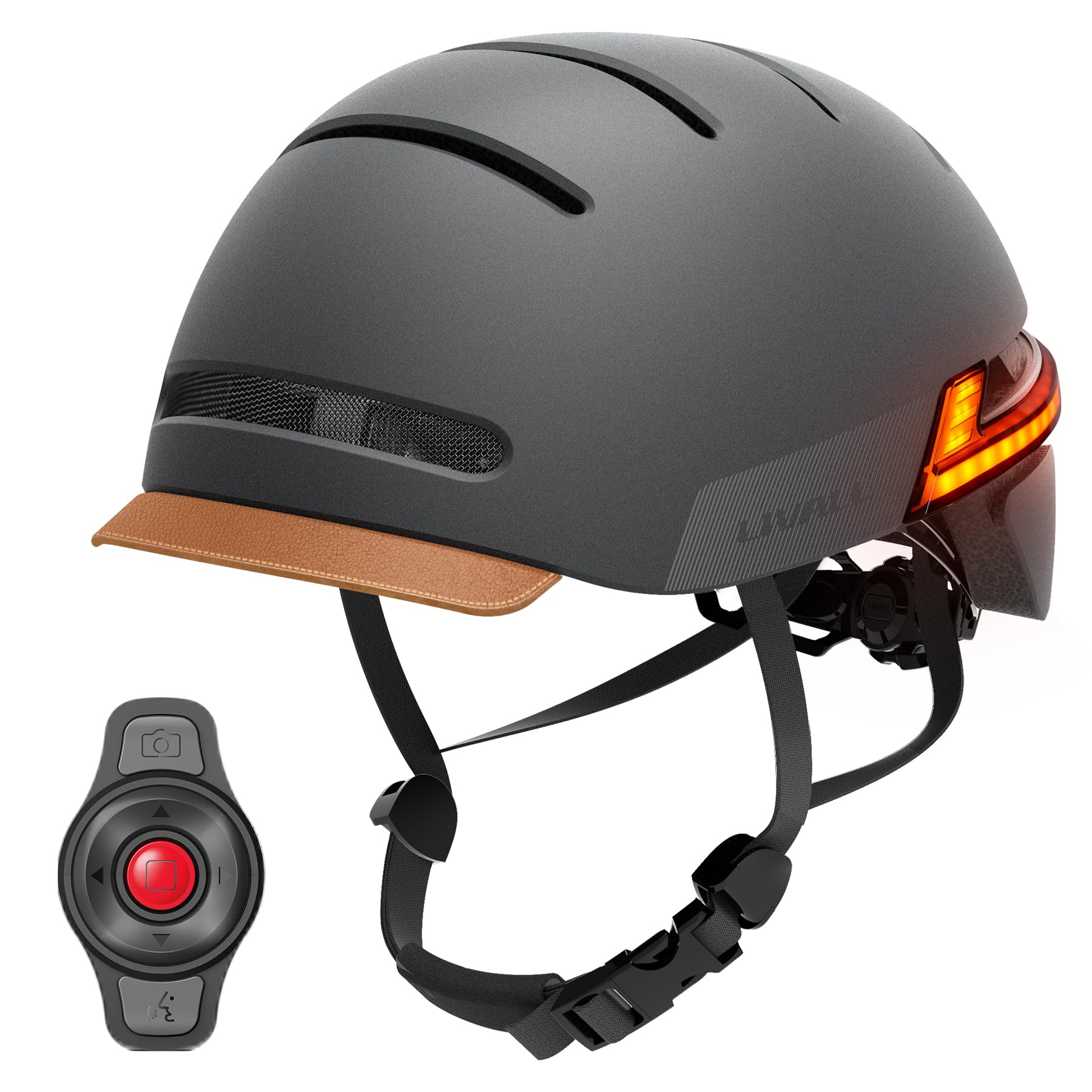 LIVALL Smart Bike Helmet with LED Lights - Bluetooth Cycling Helmet with Turn Signals, Brake Warning & SOS Alert - Certified Safety Helmet for Men & Women - Perfect for Commuting, Road Cycling & Urban Safety