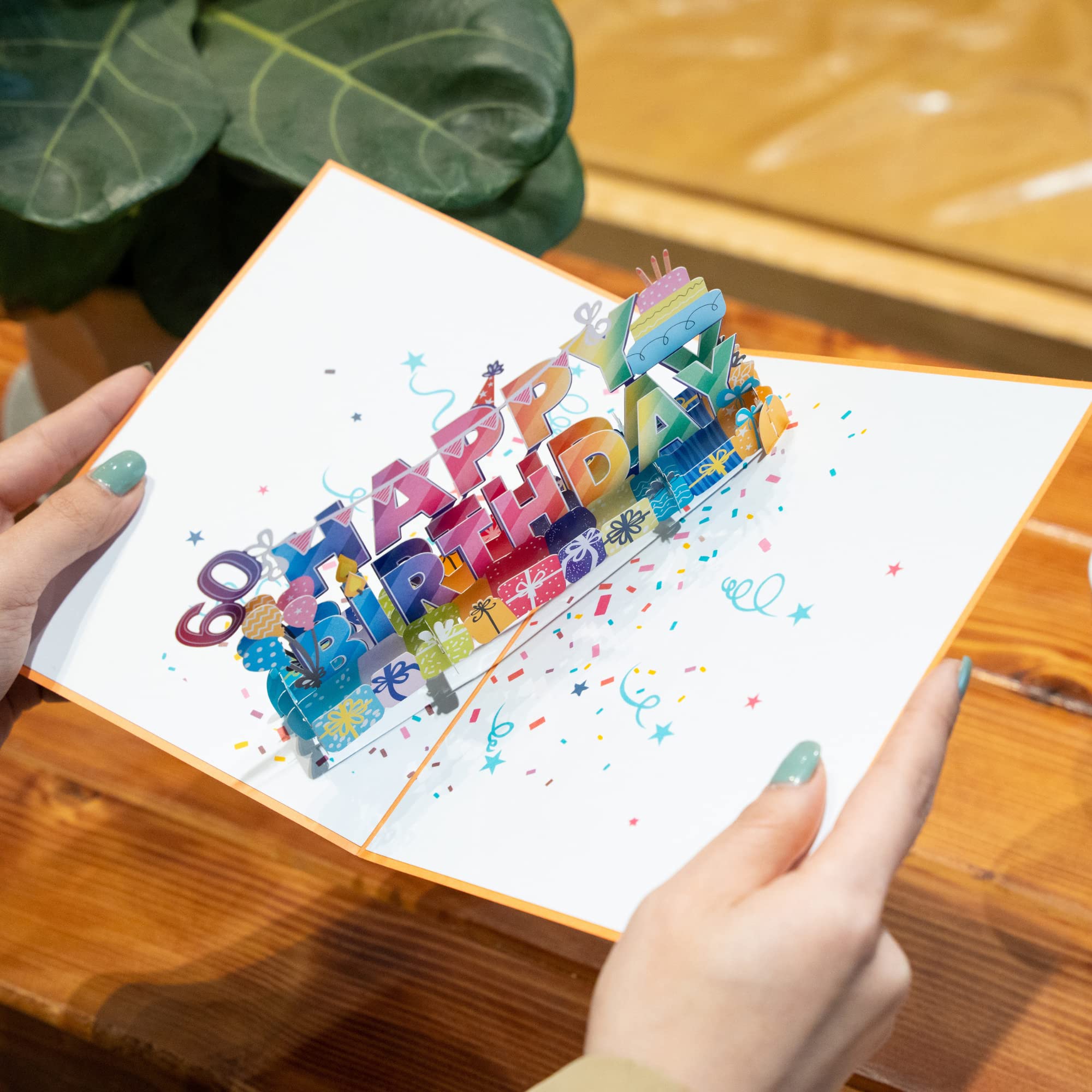 60th Birthday Pop Up Card - Funny & Unique 60th Birthday Gift for Women, Men, Dad, Mom, Sister, Husband, Wife | Deluxe 3D Greeting Card with Blank Note | Perfect for Milestone Celebrations, Retirement Parties & Special Occasions