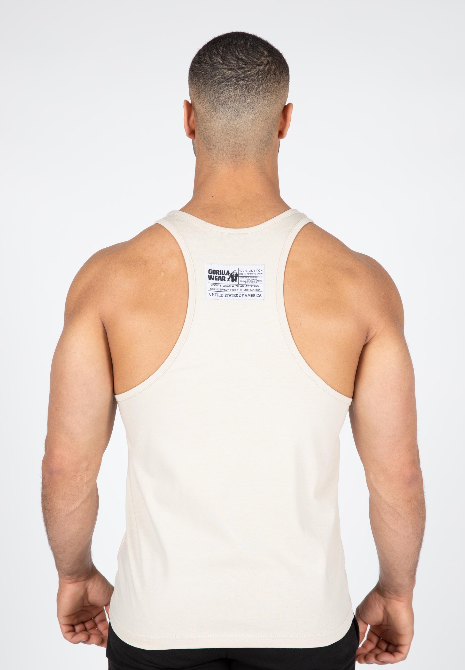 Classic Beige Tank Top for Women - Soft Cotton Casual Shirt, Perfect for Summer, Gym, and Layering