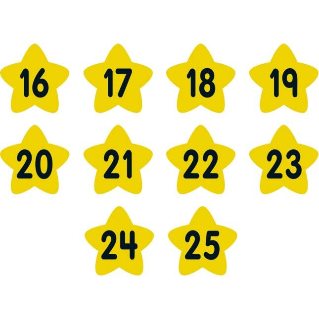 Really Good Stuff Carpet Mark-Its Move and Groove! Numbers 1-25 Task Cards Kit - 26 Carpet Spots & 20 Activity Cards for Classroom Math Games and Movement Learning