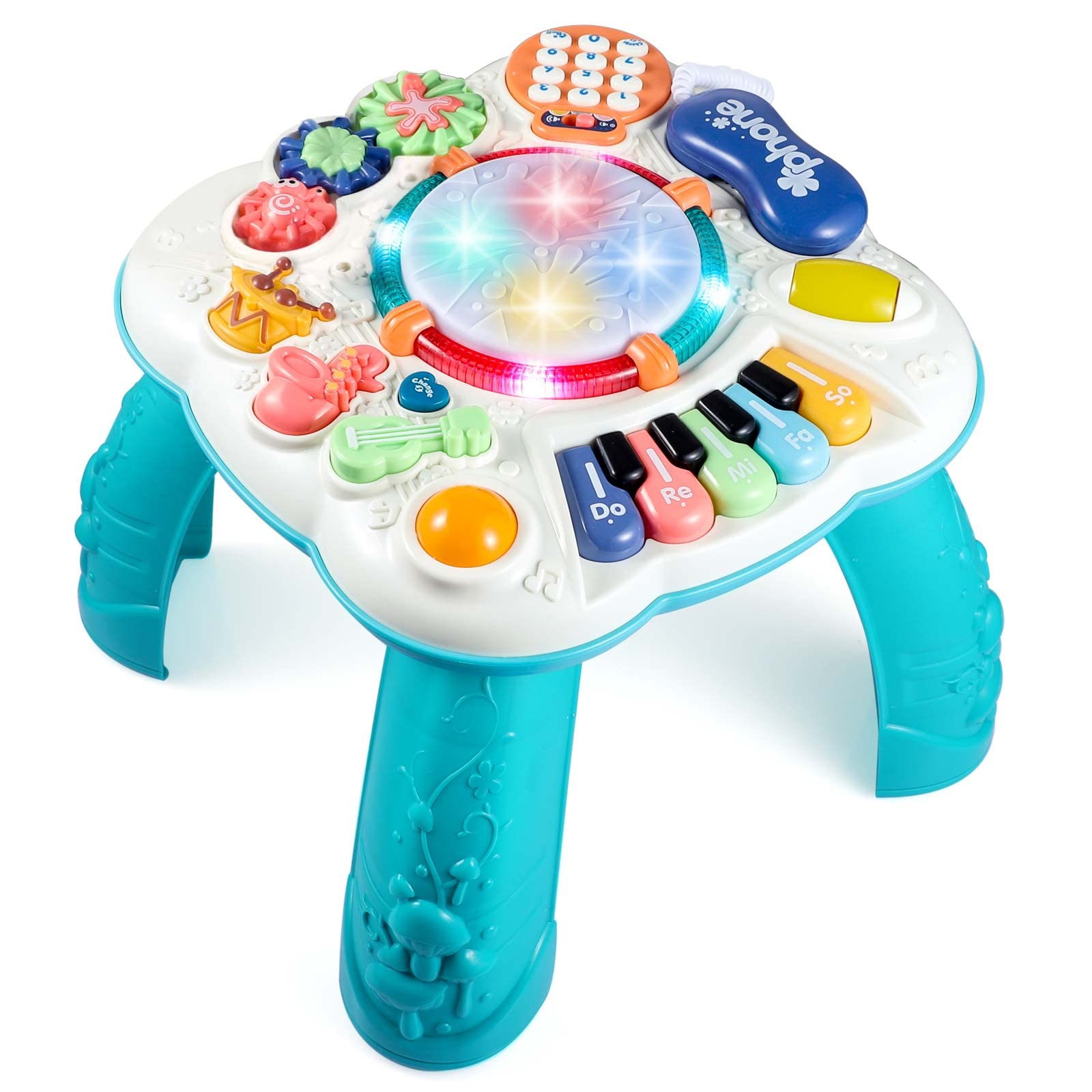 Best Baby Activity Center & Musical Learning Toy for 6-18 Month Olds - Interactive Toddler Toys for 1-3 Year Old Boys & Girls - Perfect Gift for Birthdays & Early Childhood Development - Ideal for Playtime, Learning & Sensory Stimulation