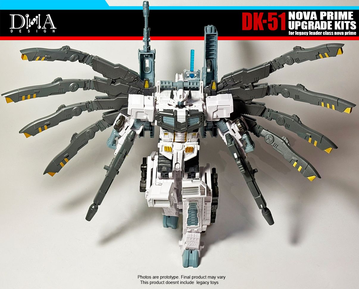 DNA Design DK 51 Upgrade Kit for Nova Prime - Transformers Action Figure Parts - Perfect for Collectors & Custom Builders - Enhance Your Nova Prime Figure Display & Play Experience