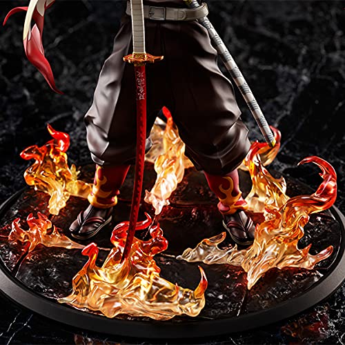 Aniplex Demon Slayer: Kimetsu no Yaiba Kyojuro Rengoku 1/8 Scale Figure - Flame Hashira Collectible Statue for Anime Fans & Home Decor