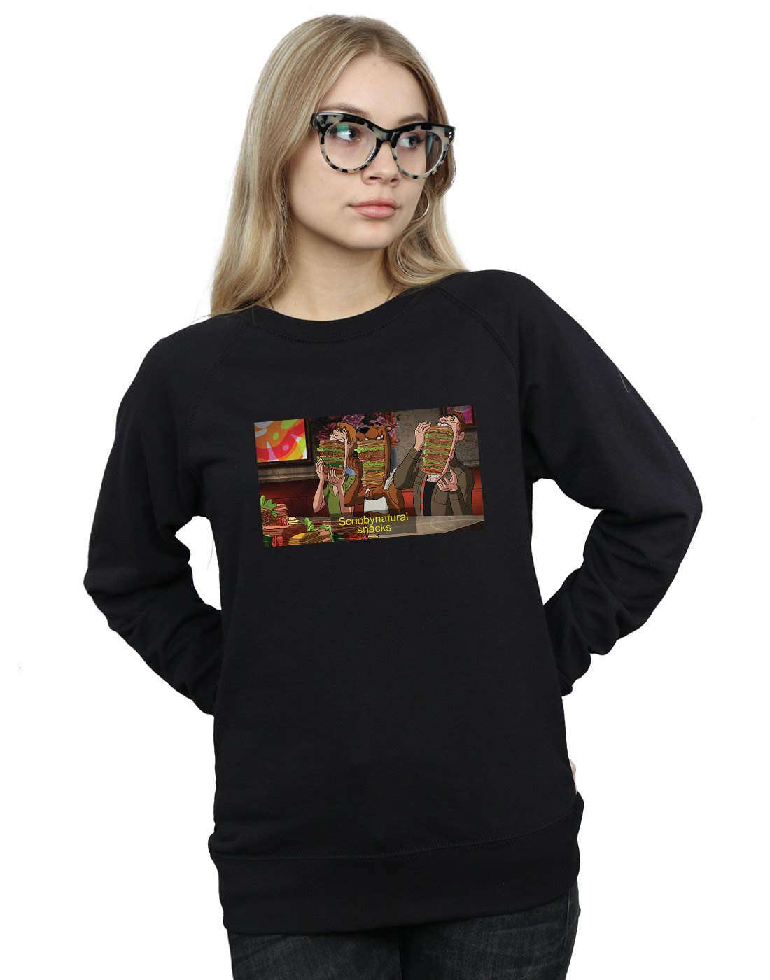 Scoobynatural Women's Supernatural Snacks Graphic Hoodie Sweatshirt - Cozy Casual Pullover for Fans, TV Show Merch, Lounge Wear & Gift Ideas