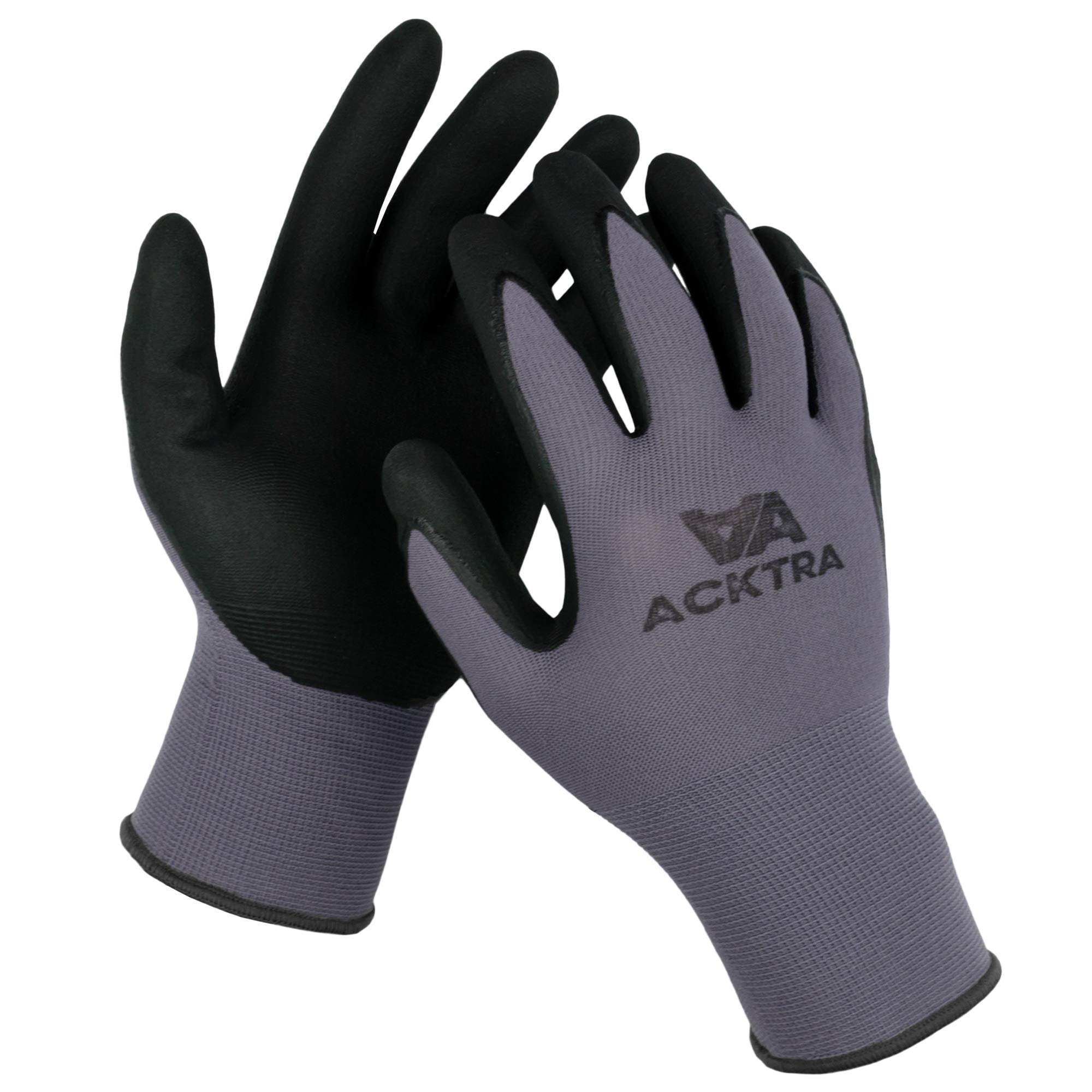 Premium Safety Work Gloves - Seamless Nylon & MicroFoam Coating - WG019 - Ideal for Construction, Warehouse, and DIY Projects