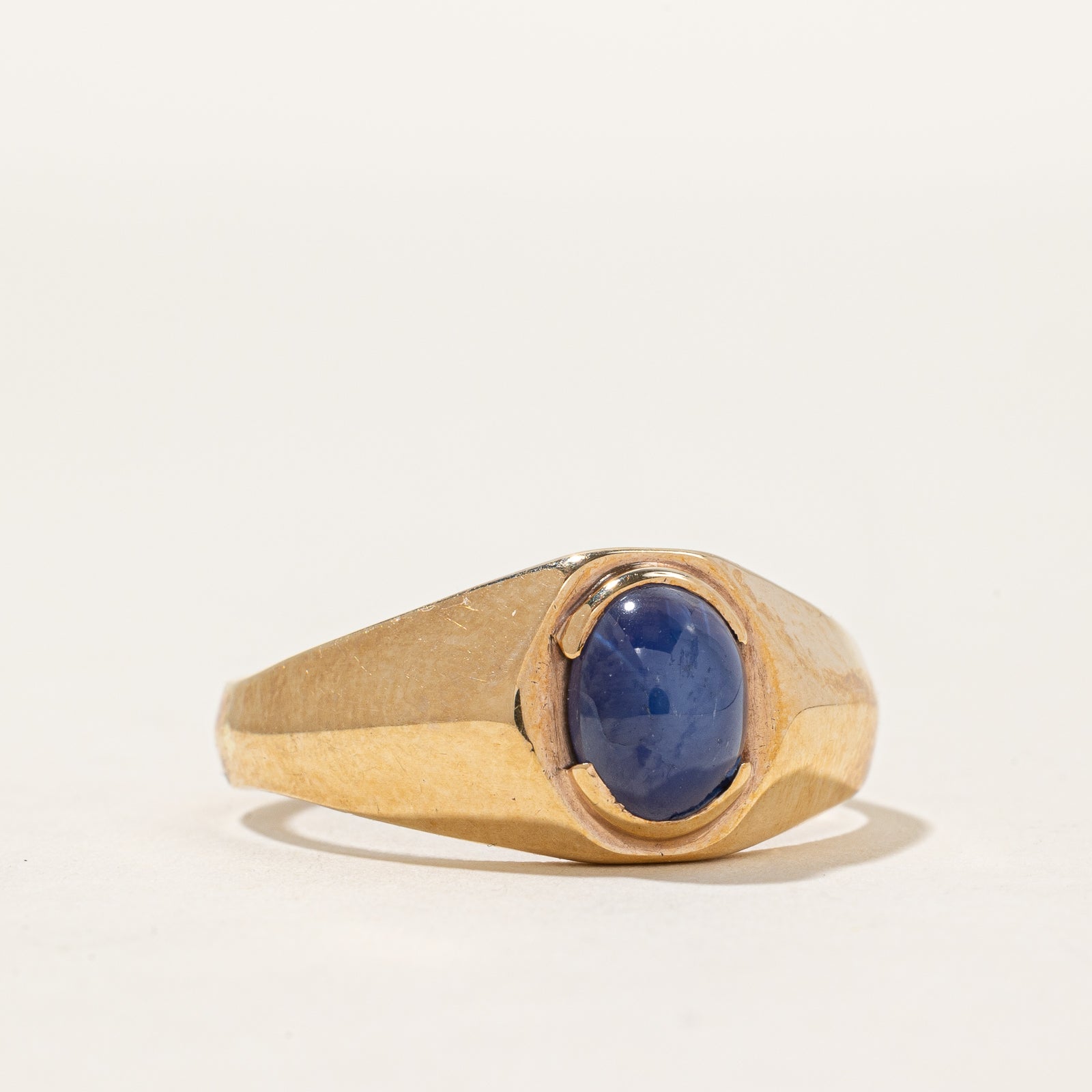 1.67ct Synthetic Star Sapphire Ring for Women - Size 10.5 | Blue Star Gemstone Engagement Wedding Band | Perfect for Anniversary, Proposal & Special Occasions